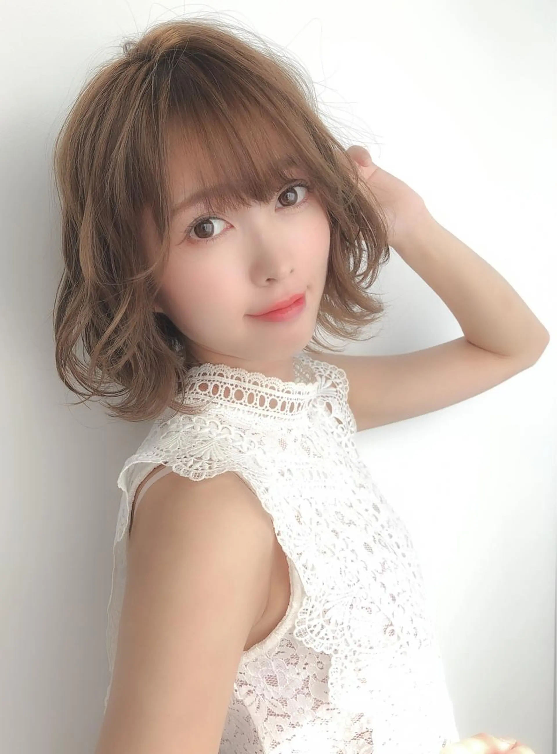 ショート カラー パーマ ヘアアレンジ 美髪矯正 Rioのヘアスタイル