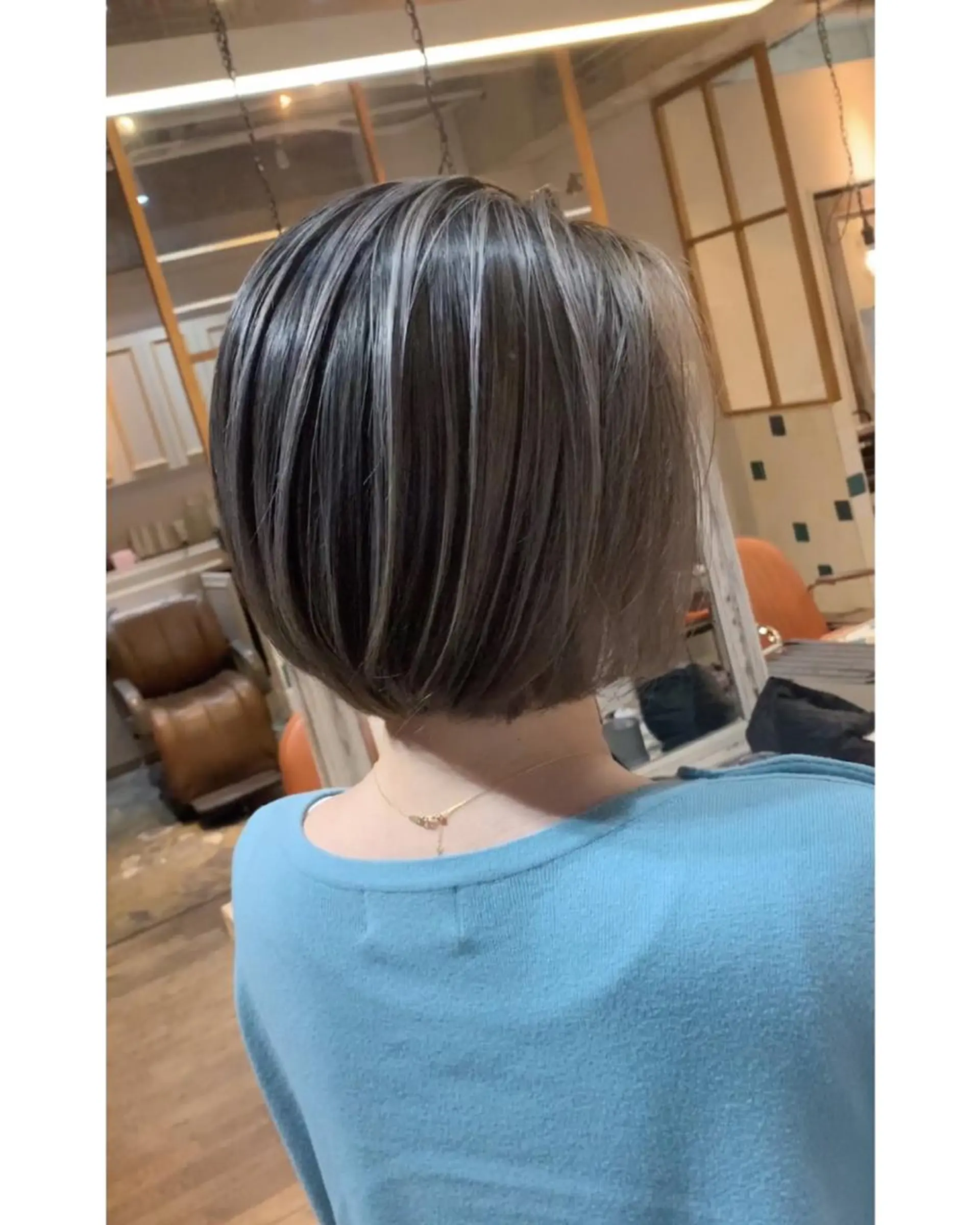 カラー バレイヤージュ ハイライトカラー 石井辰功也 フリーランス美容師のヘアスタイル