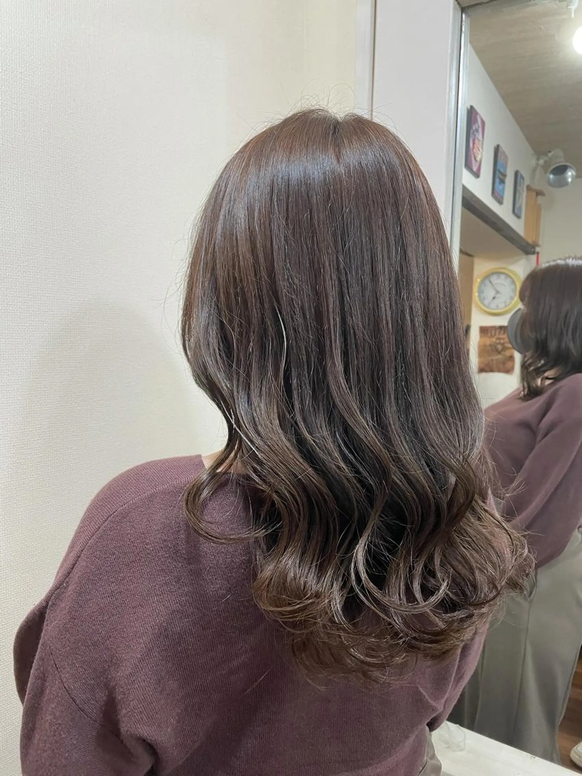 セミロング 髪質改善 カット ヘアカラー トリートメント ヘッドスパ 縮毛矯正の達人 ☆　松本のヘアスタイル