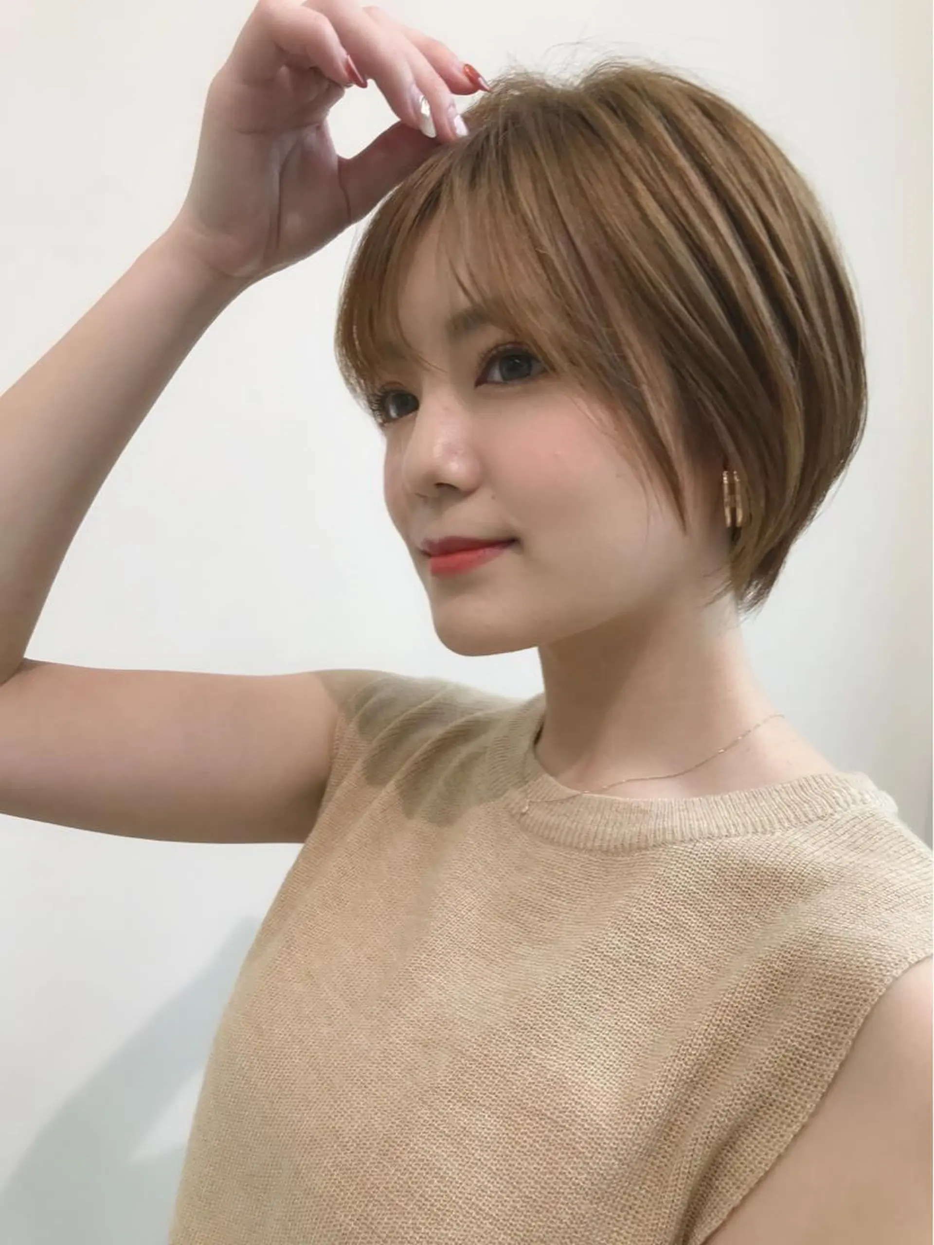 ショート カット ヘアカラー トリートメント イメチェンカット✂️ 錦糸町佐藤店長のヘアスタイル