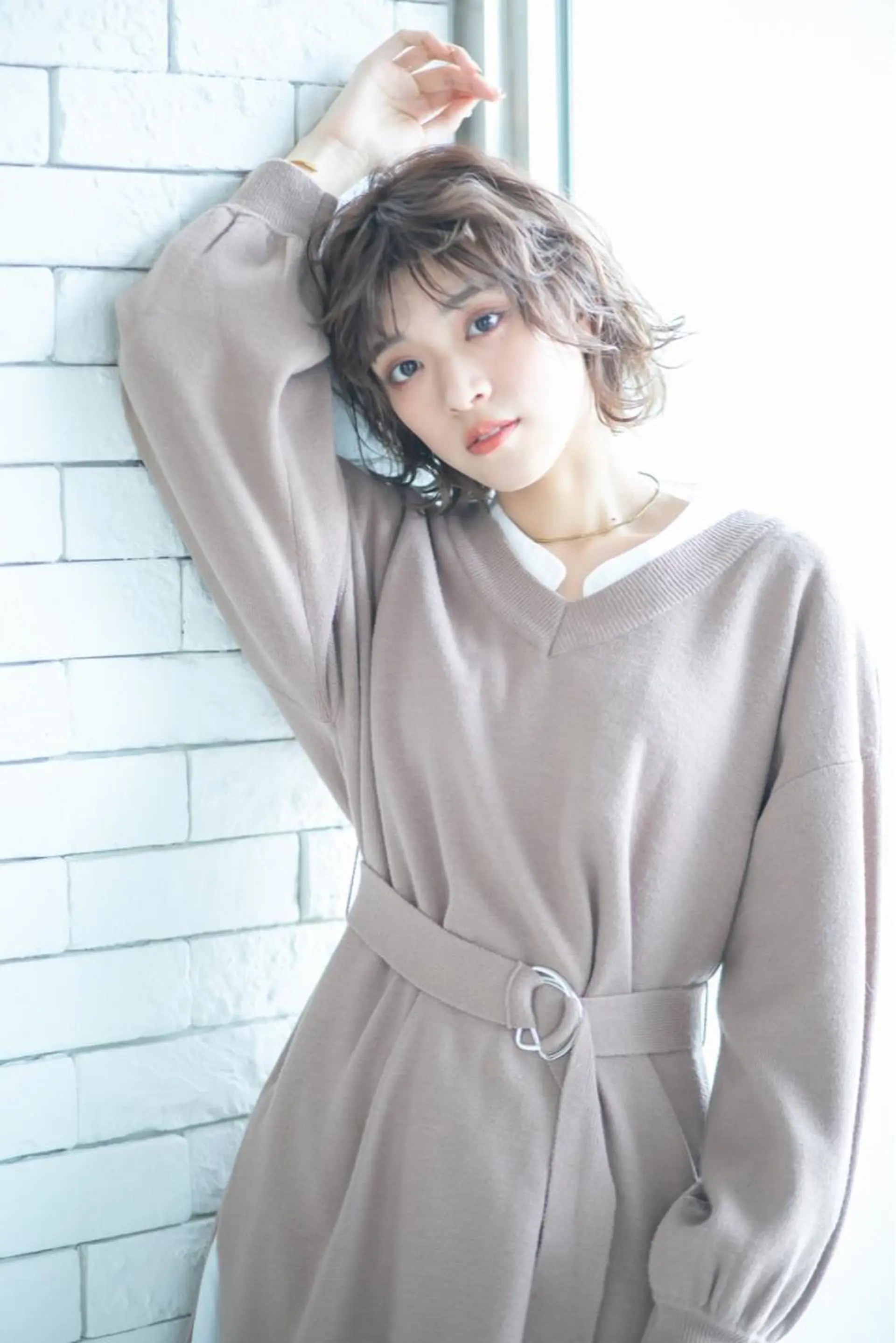 ミディアム パーマ runa ショート/ボブのヘアスタイル