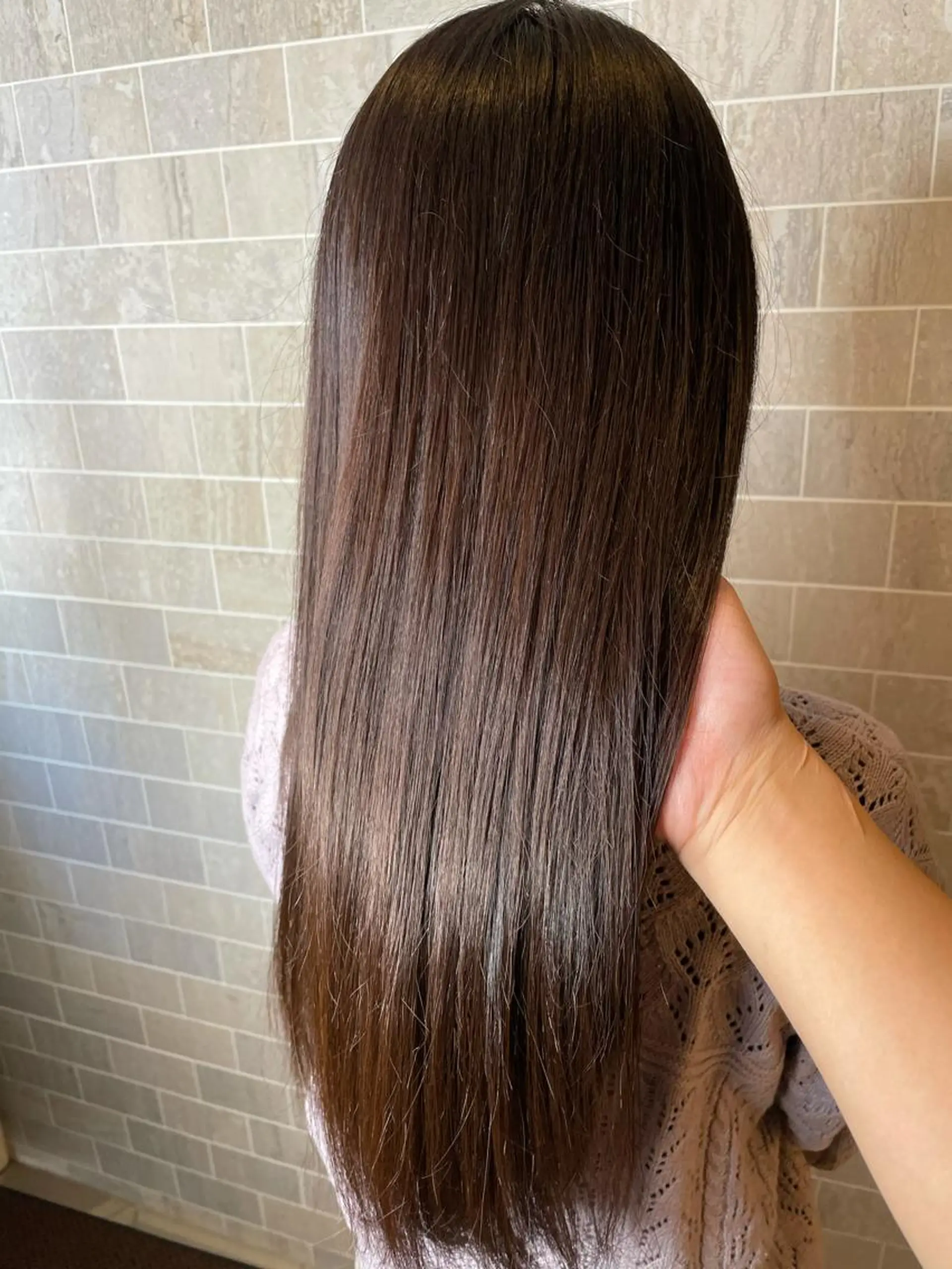 ロング カット トリートメント ブリーチ毛矯正.髪質 改善.髪にドラマをのヘアスタイル