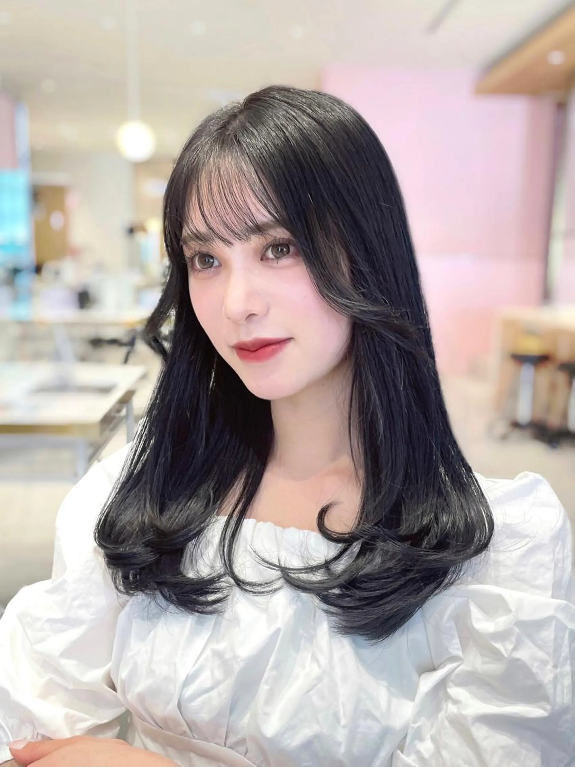 セミロング カラー パーマ ヘアアレンジ レイヤーカット/ボブ /縮毛矯正✨大輝のヘアスタイル