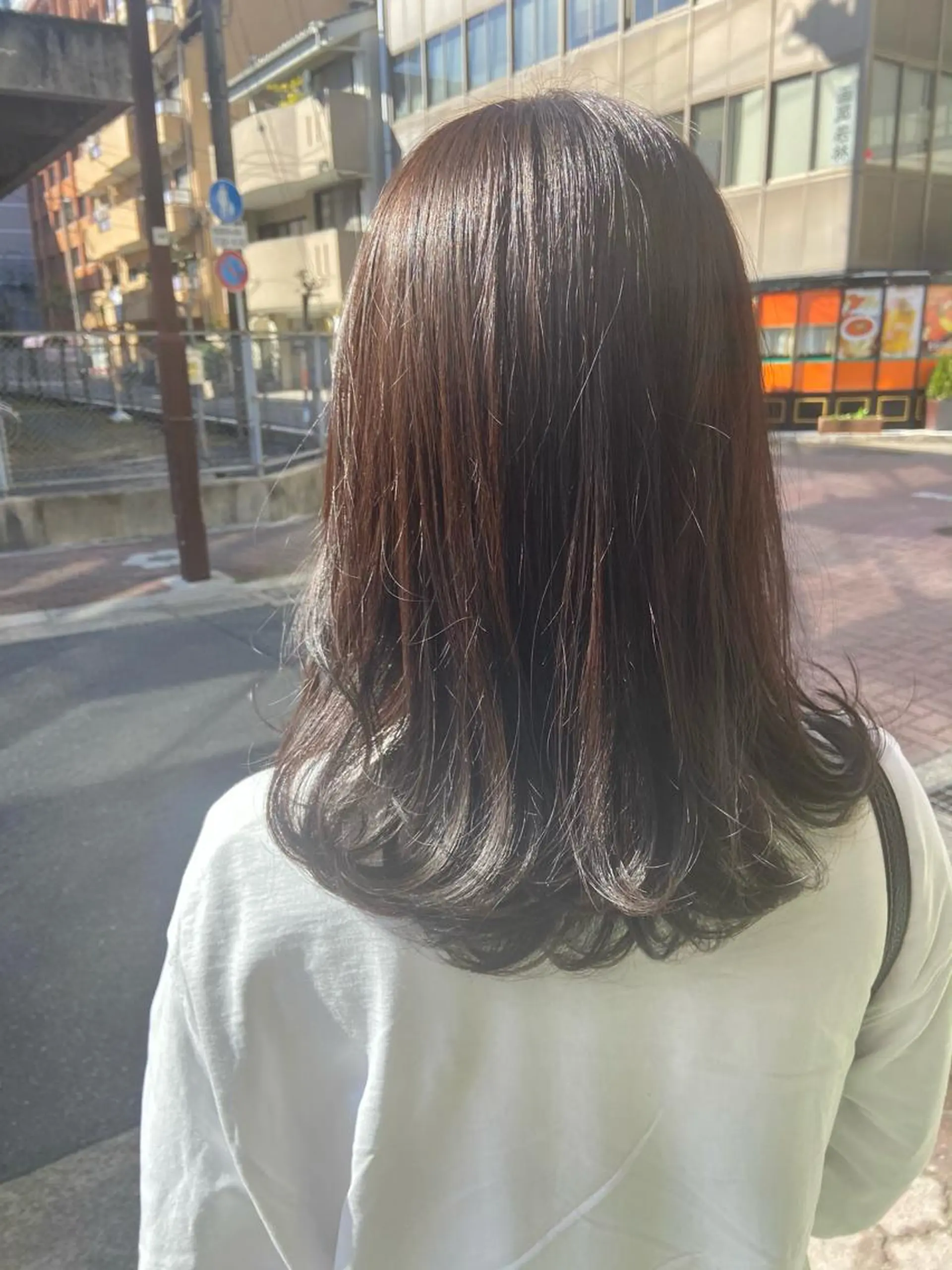 セミロング カラー ヘアアレンジ 田中 あやなのヘアスタイル
