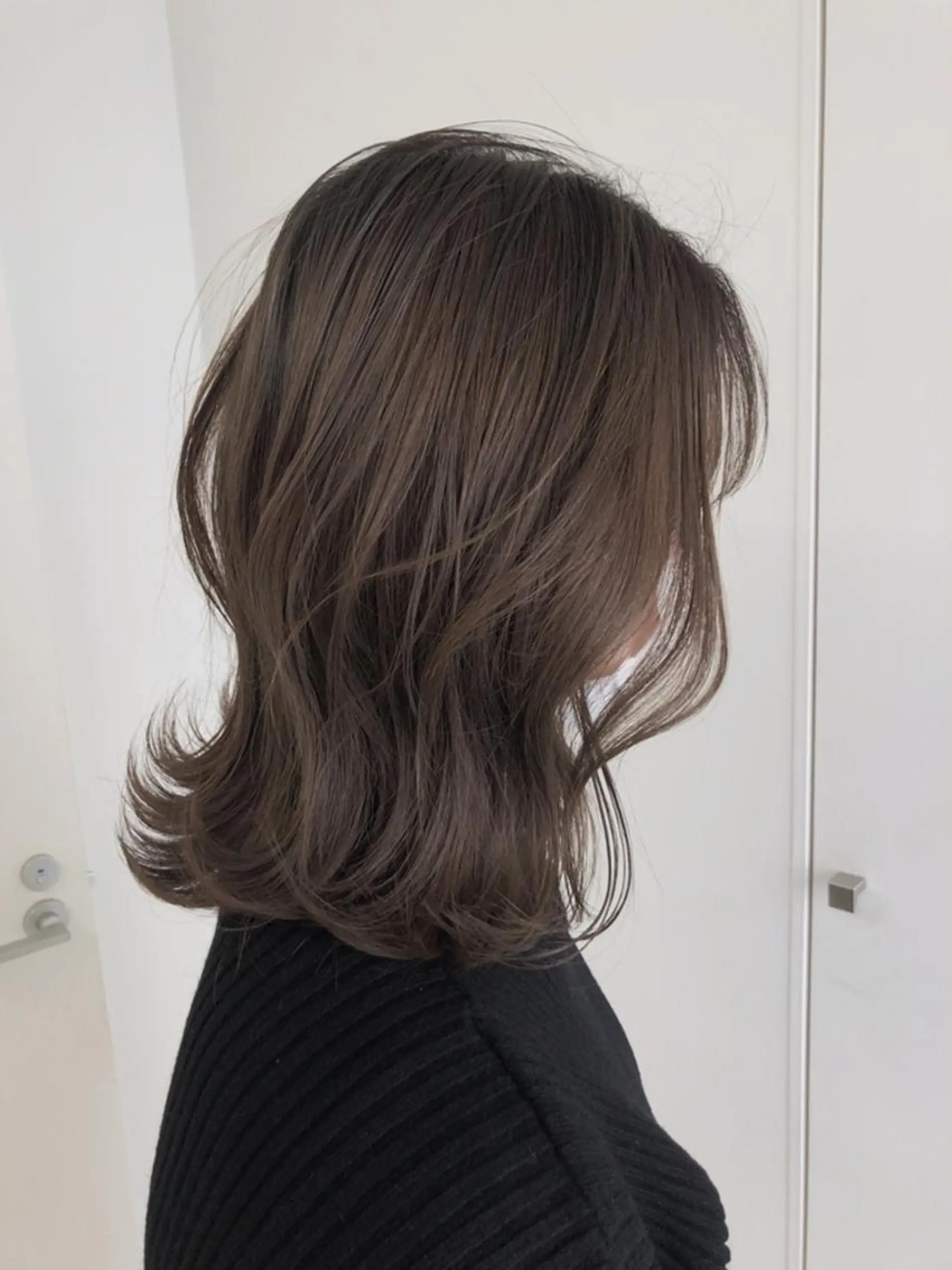 ミディアム ヘアカラー トリートメント ヘアセット ✨透明感ケアカラー✨ 長野ゆきなのヘアスタイル
