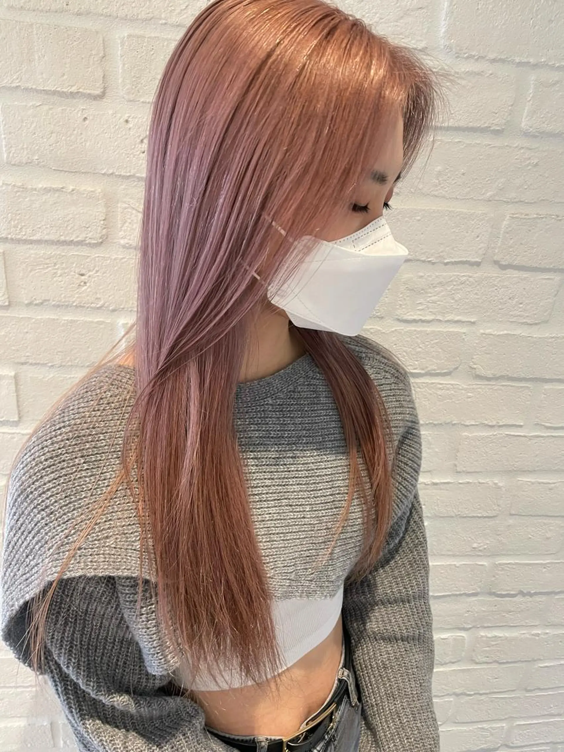 ロング カット ヘアカラー トリートメント hisano / ハイトーン・透明感のヘアスタイル