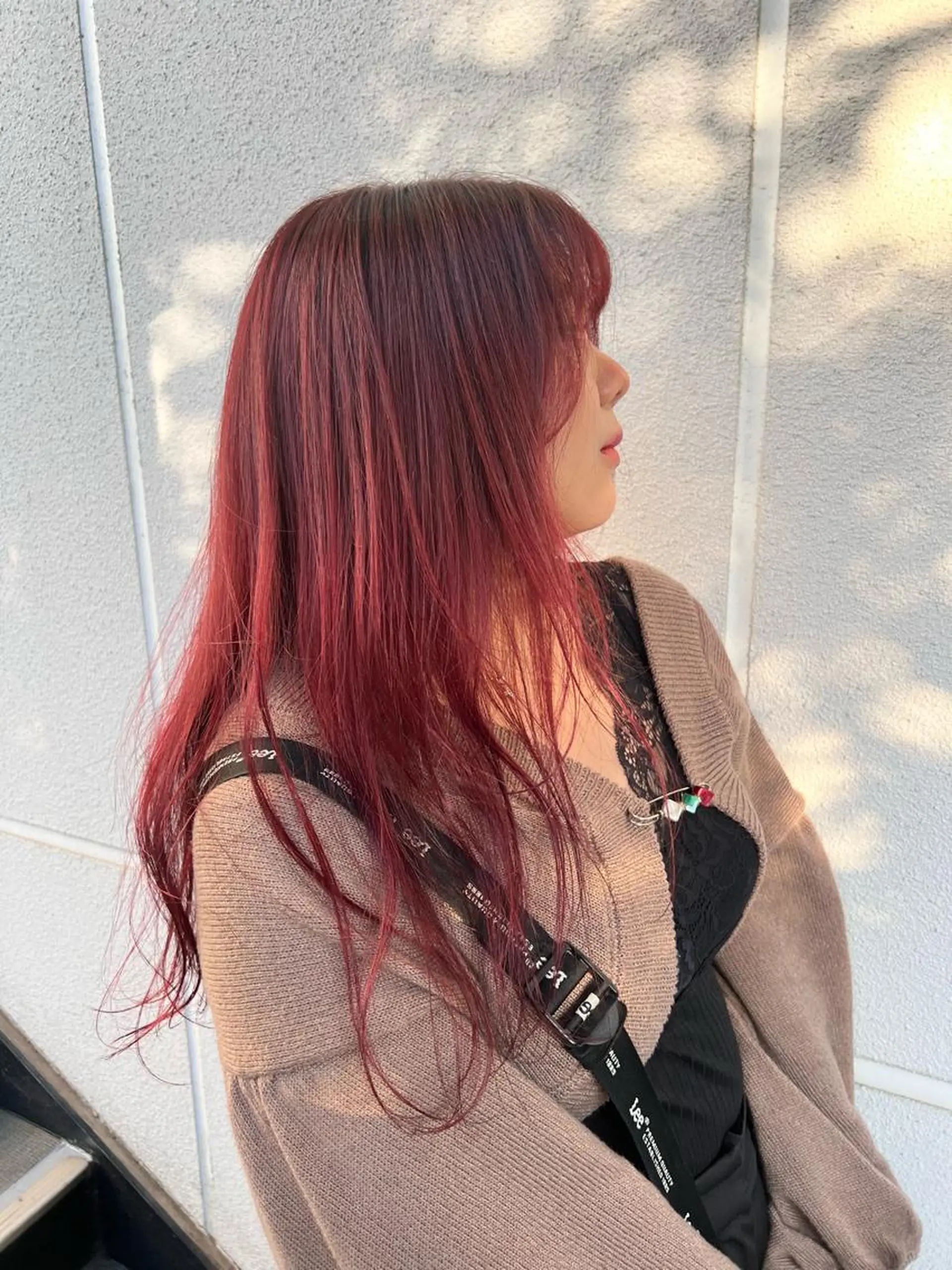 ロング カラー カット 松坂 真衣のヘアスタイル