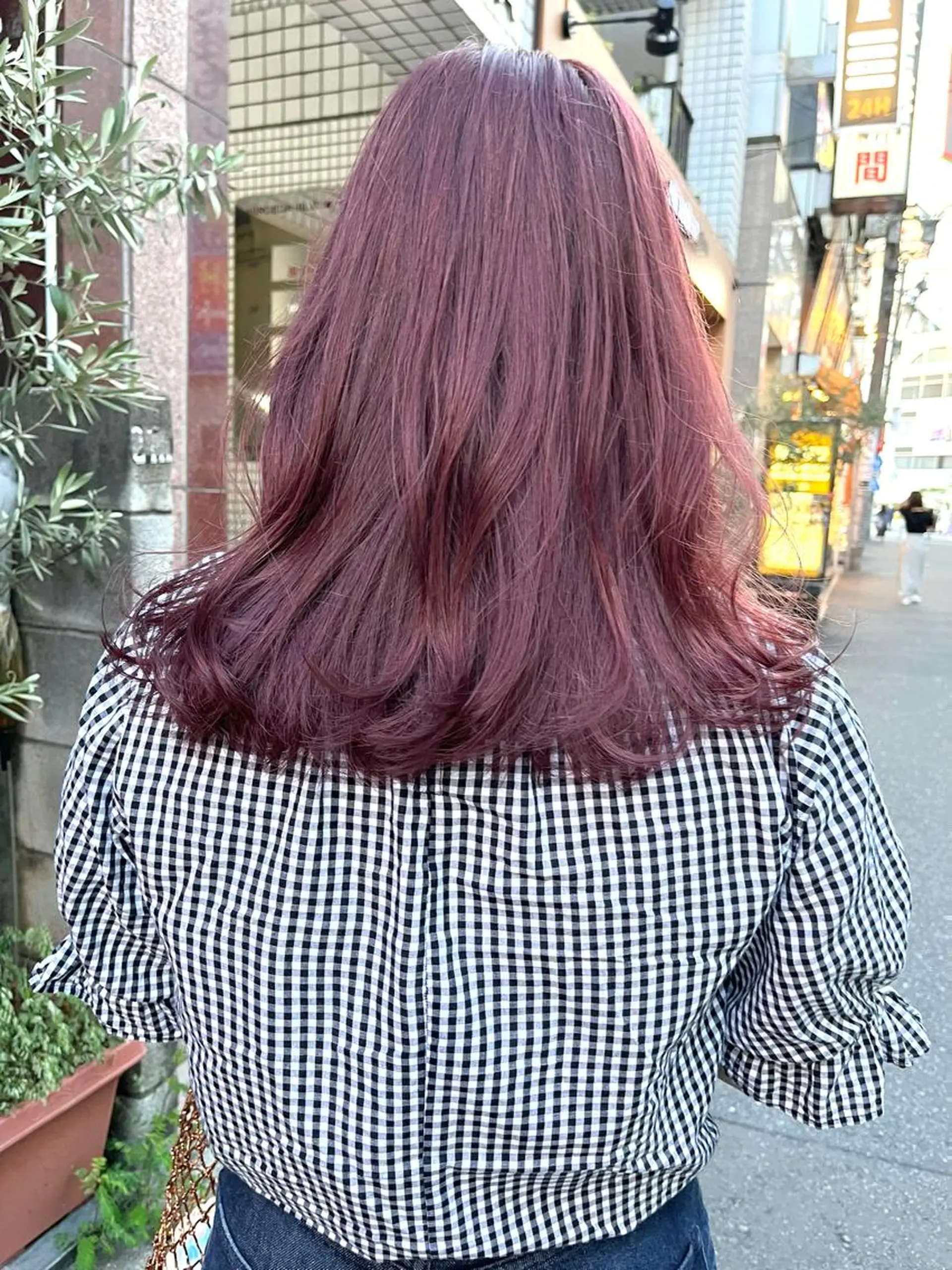 セミロング カラー ヘアアレンジ カット ヘアカラー トリートメント ヘアセット 🌷ボブ/髪質改善 ストレートのヘアスタイル