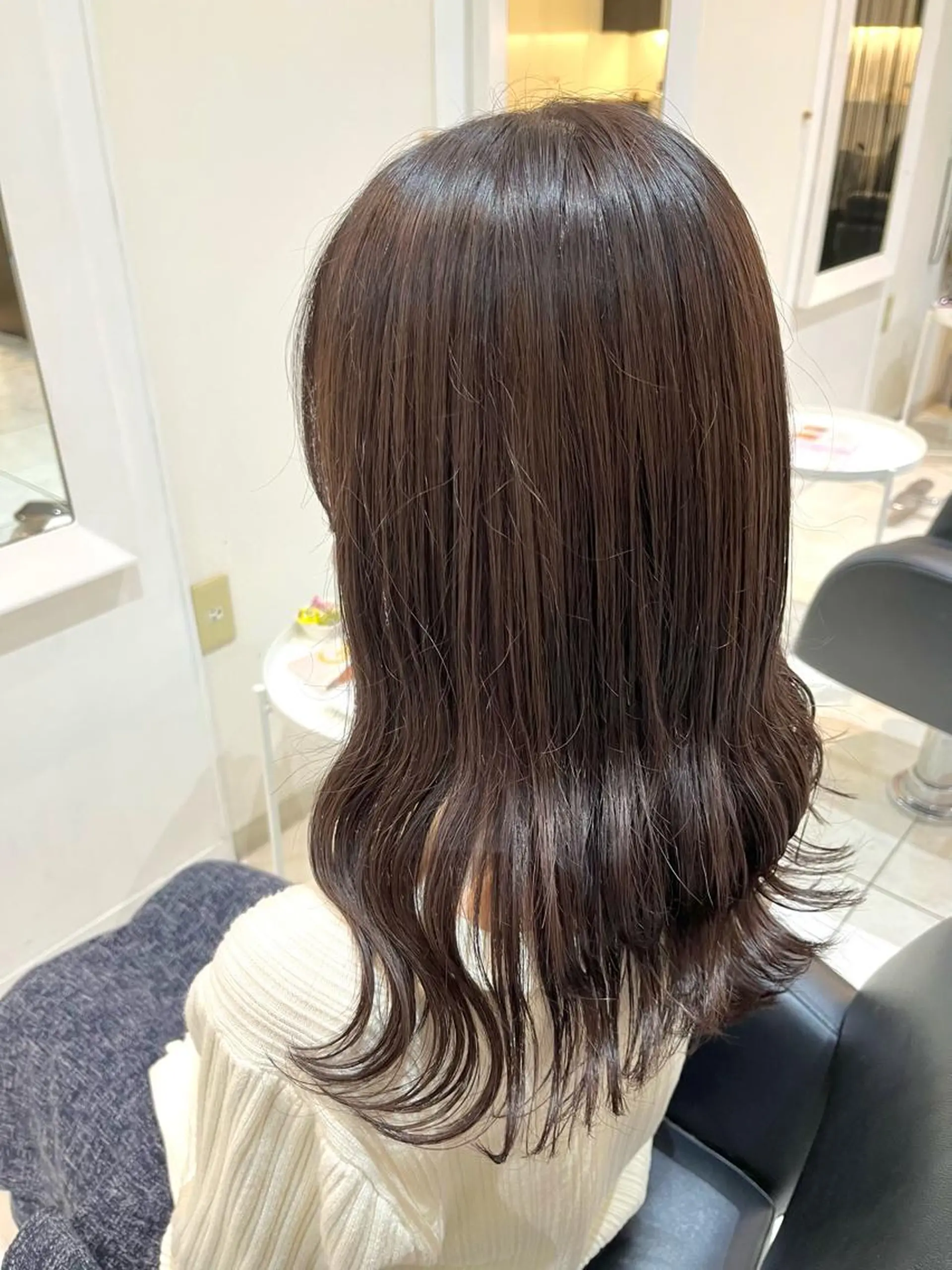 ロング カラー グレージュ ラベンダーカラー ラベンダーグレージュ ラベンダーグレー くさかみさき🌼暖色 /耳つぼ/オタク🌼のヘアスタイル