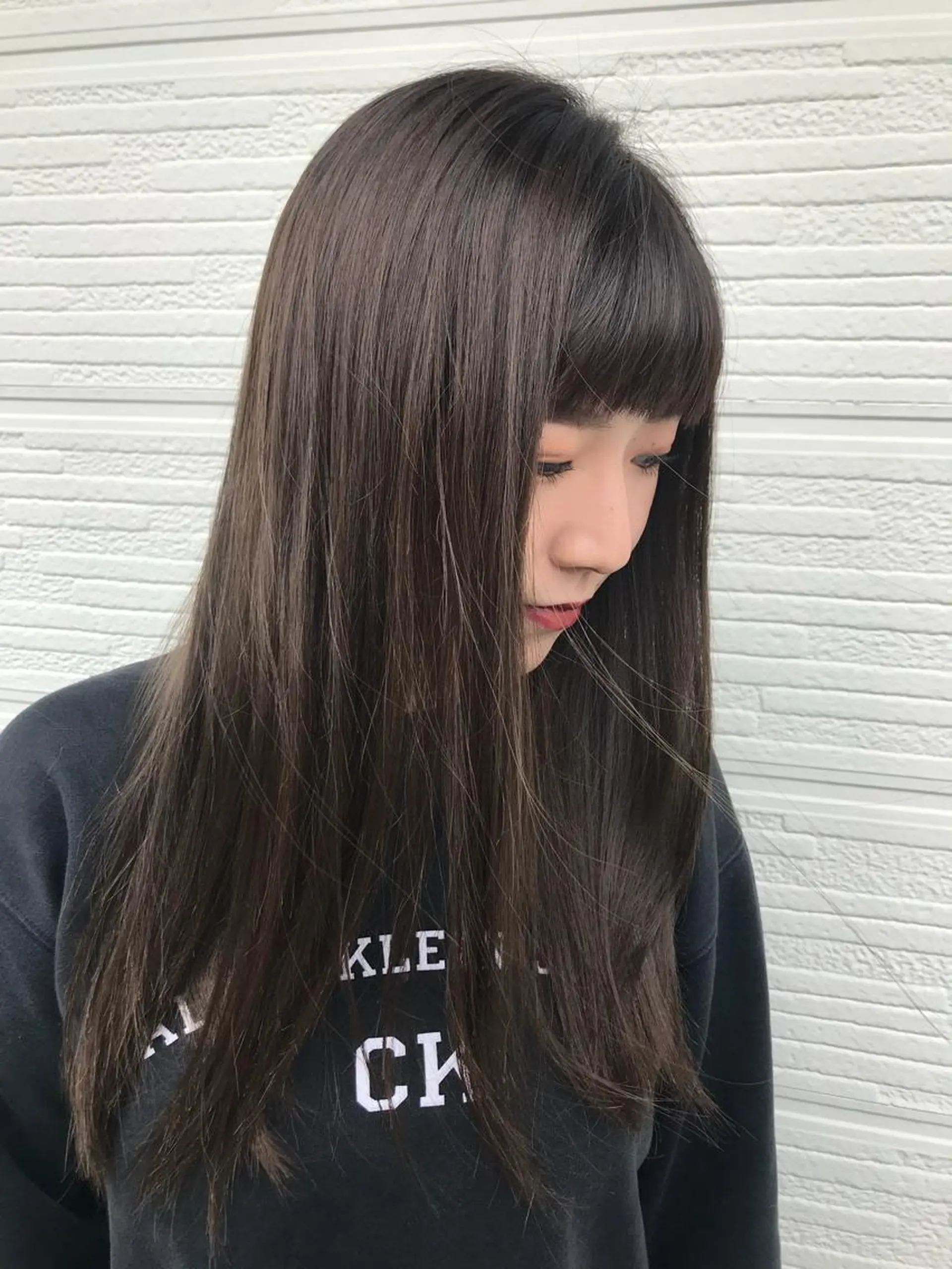 ロング カラー パーマ ヘアアレンジ 🍋透け感カラー🍃 オリーブ🍐Kahoのヘアスタイル