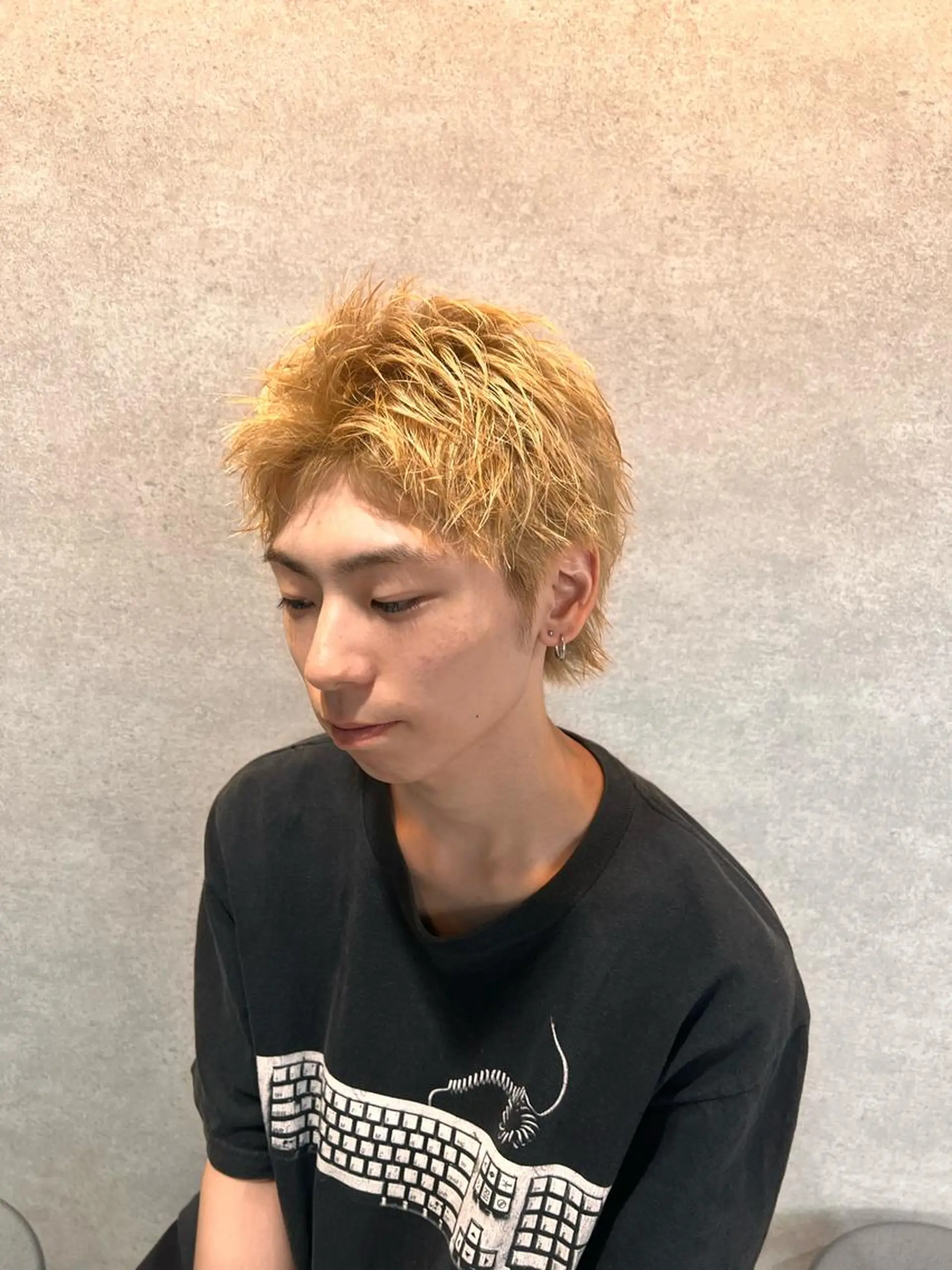 ショート カラー メンズ 新世代パーマ⚡️ の達人トモ⚡️のヘアスタイル