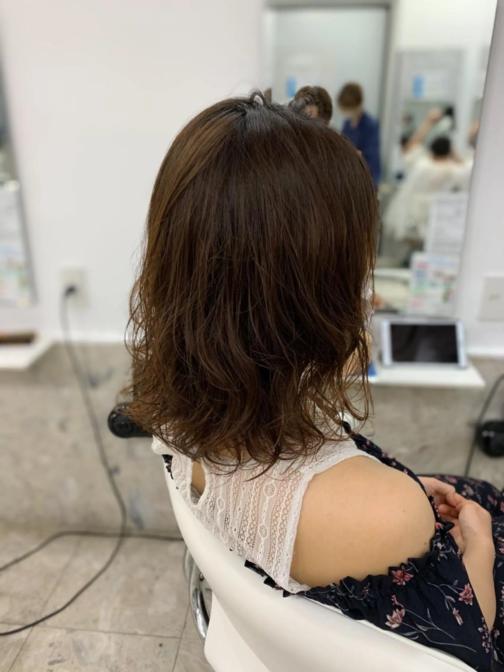 ロング パーマ デジタルパーマ 相武台ショート特化 💐川崎希💐のヘアスタイル