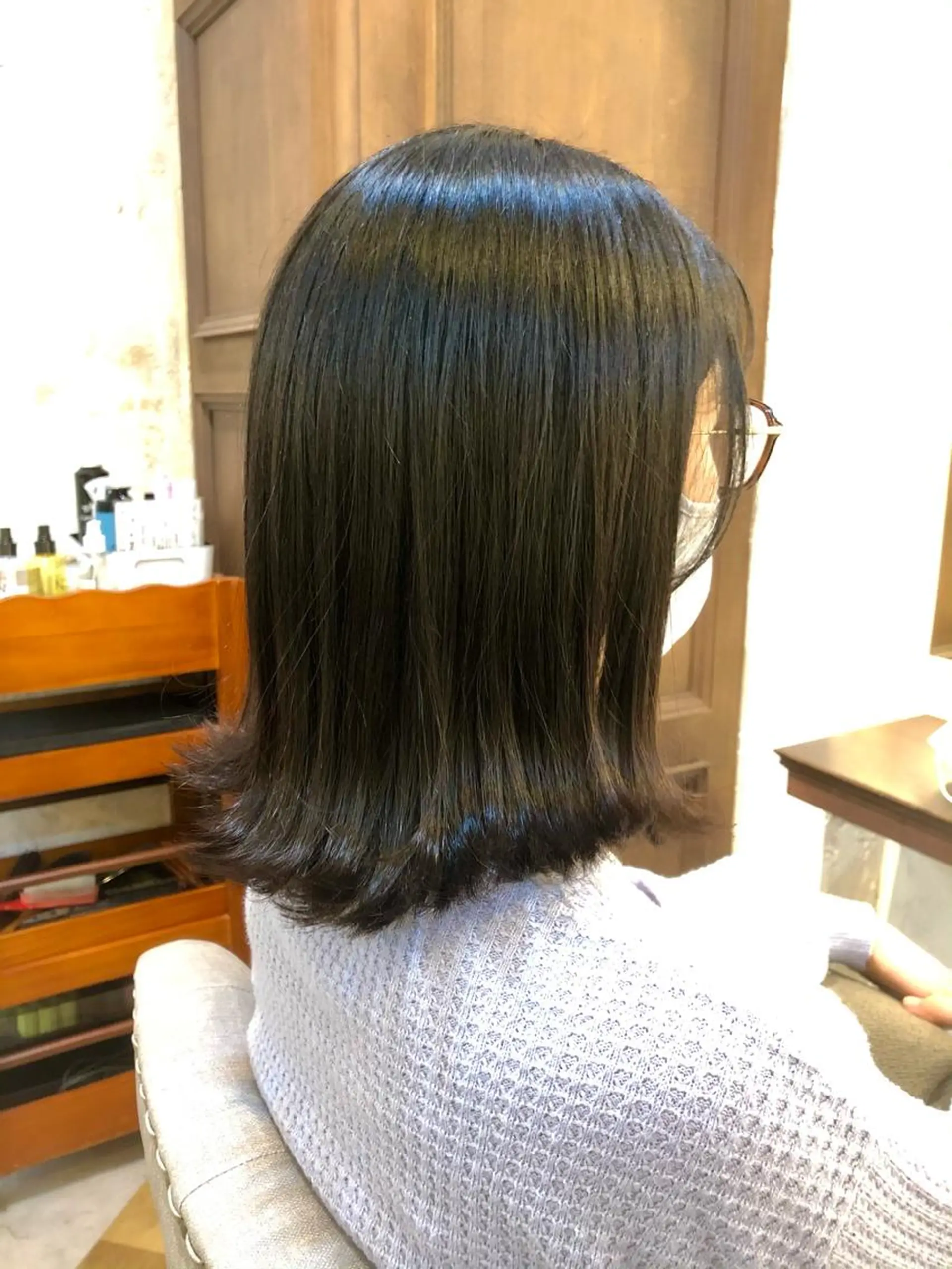 ミディアム 外ハネヘア セン北徒歩５分 キシタクのヘアスタイル