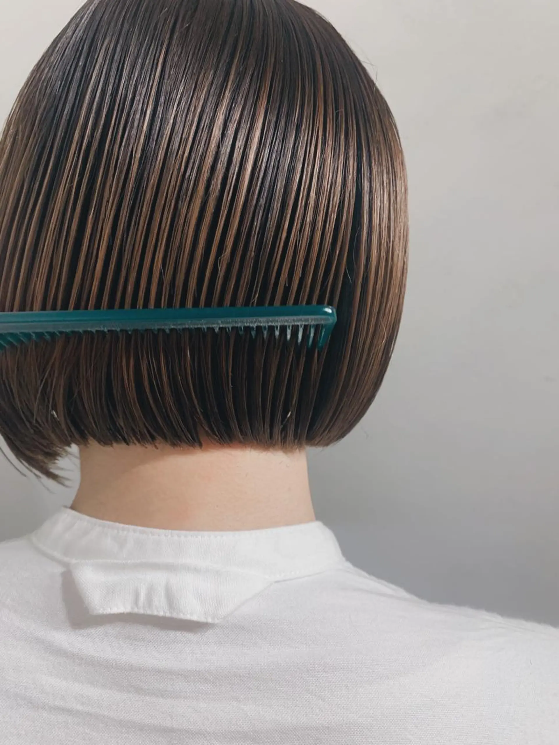 カラー ボブパーマコテ巻き風 パーマNo1深江秀平のヘアスタイル