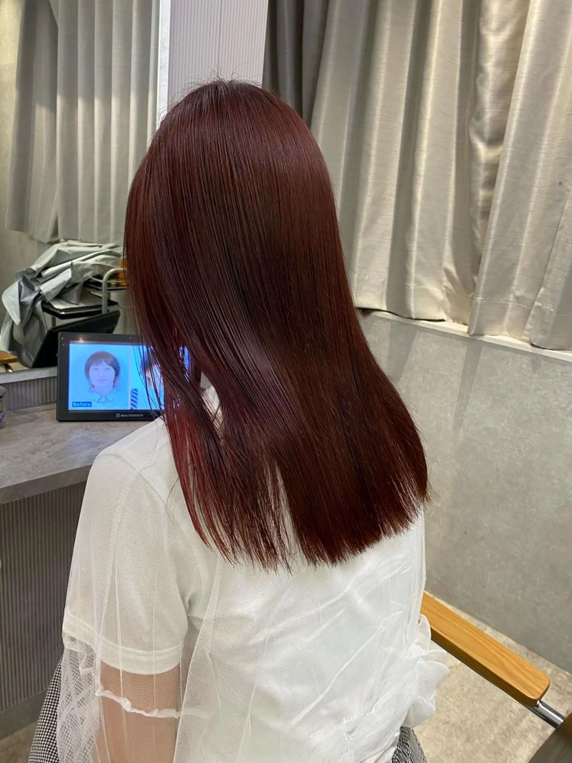 ミディアム カラー カット ヘアカラー 田島 泰雅のヘアスタイル
