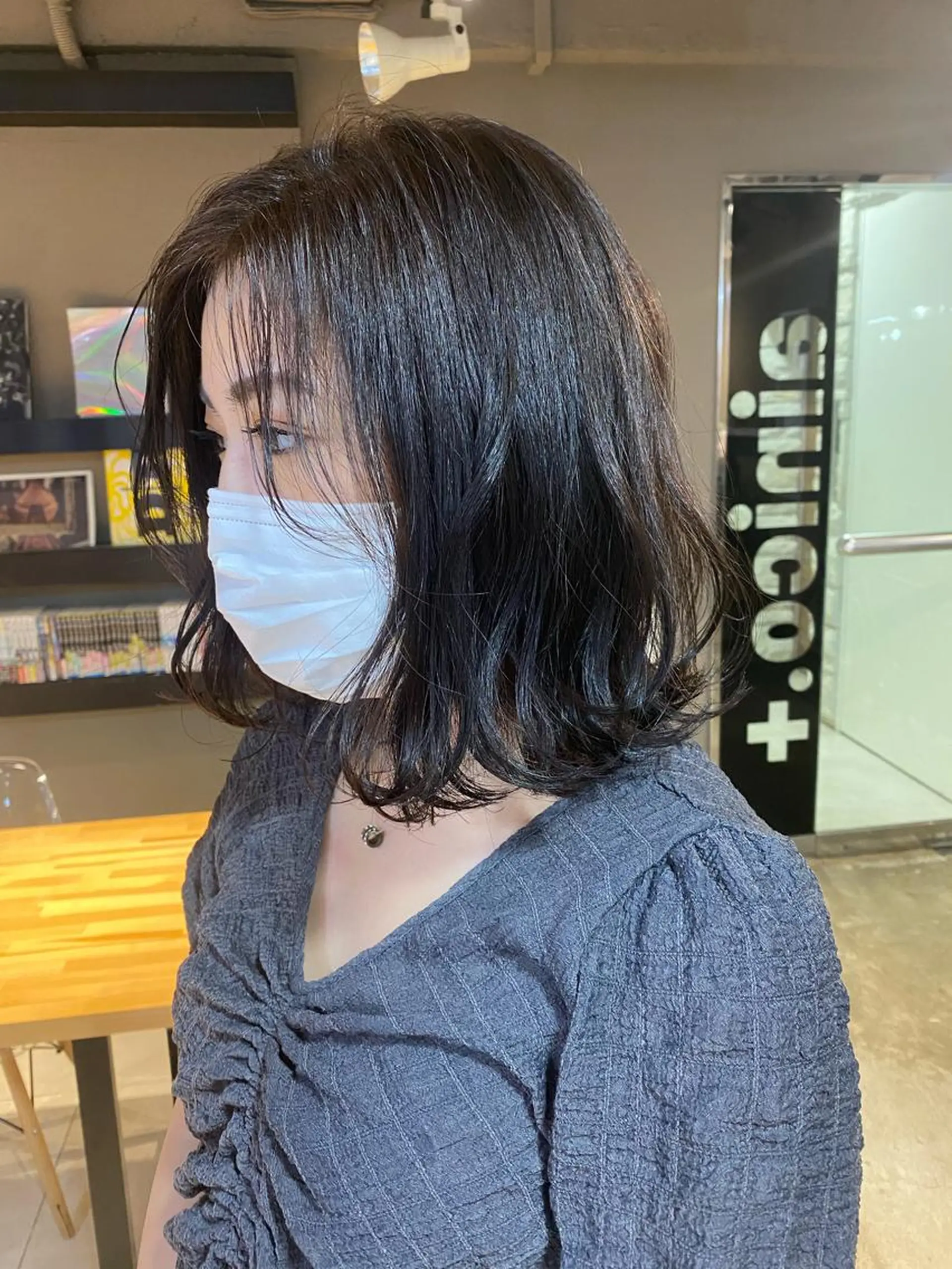 ミディアム カラー ヘアアレンジ メンズ キッズ ネイル マツエク・マツパ 透明感カラー🤎 ゆりのヘアスタイル