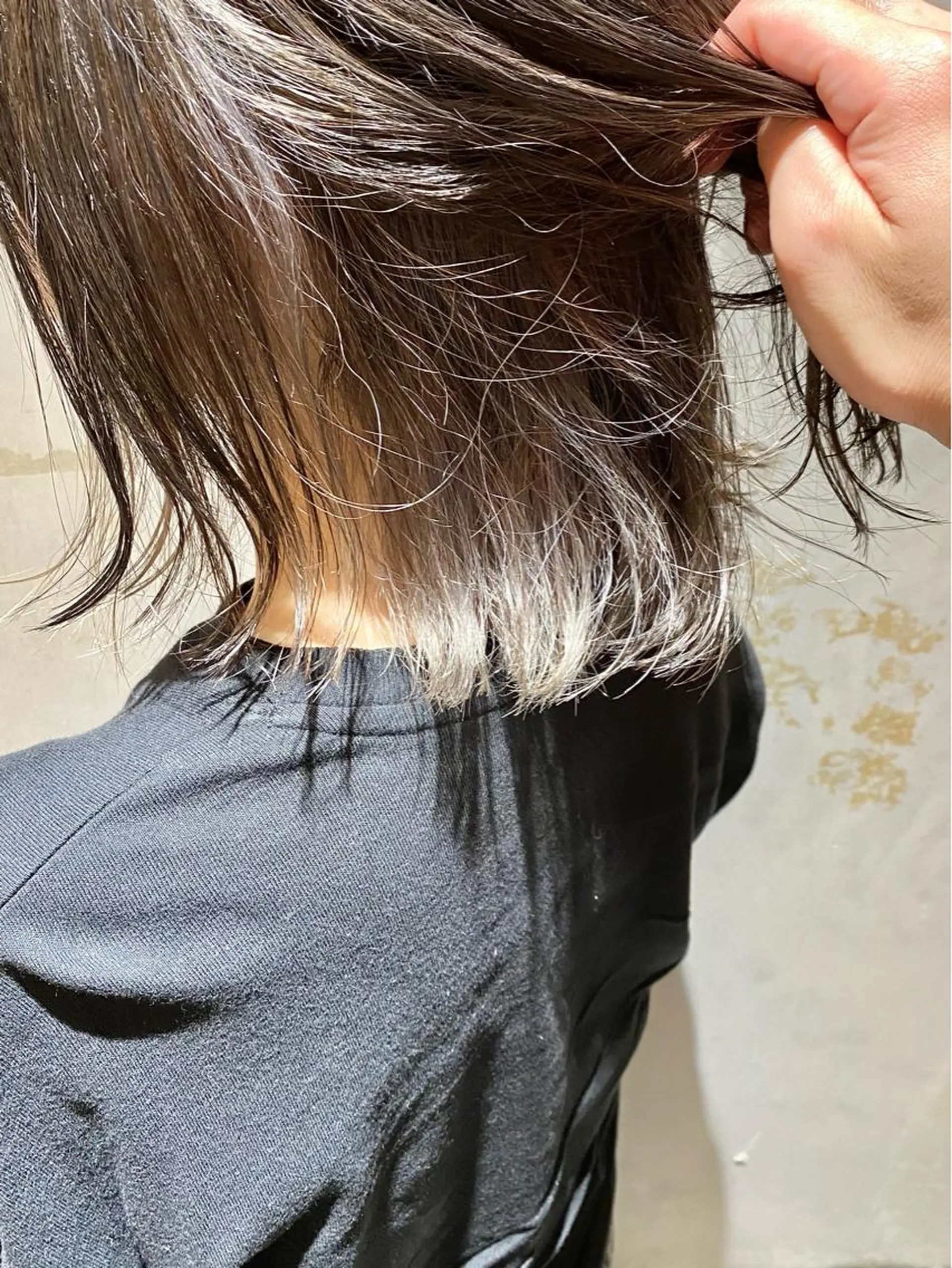ミディアム カラー ベージュカラー ブリーチ ケアブリーチ ホワイトベージュ KEN KENのヘアスタイル
