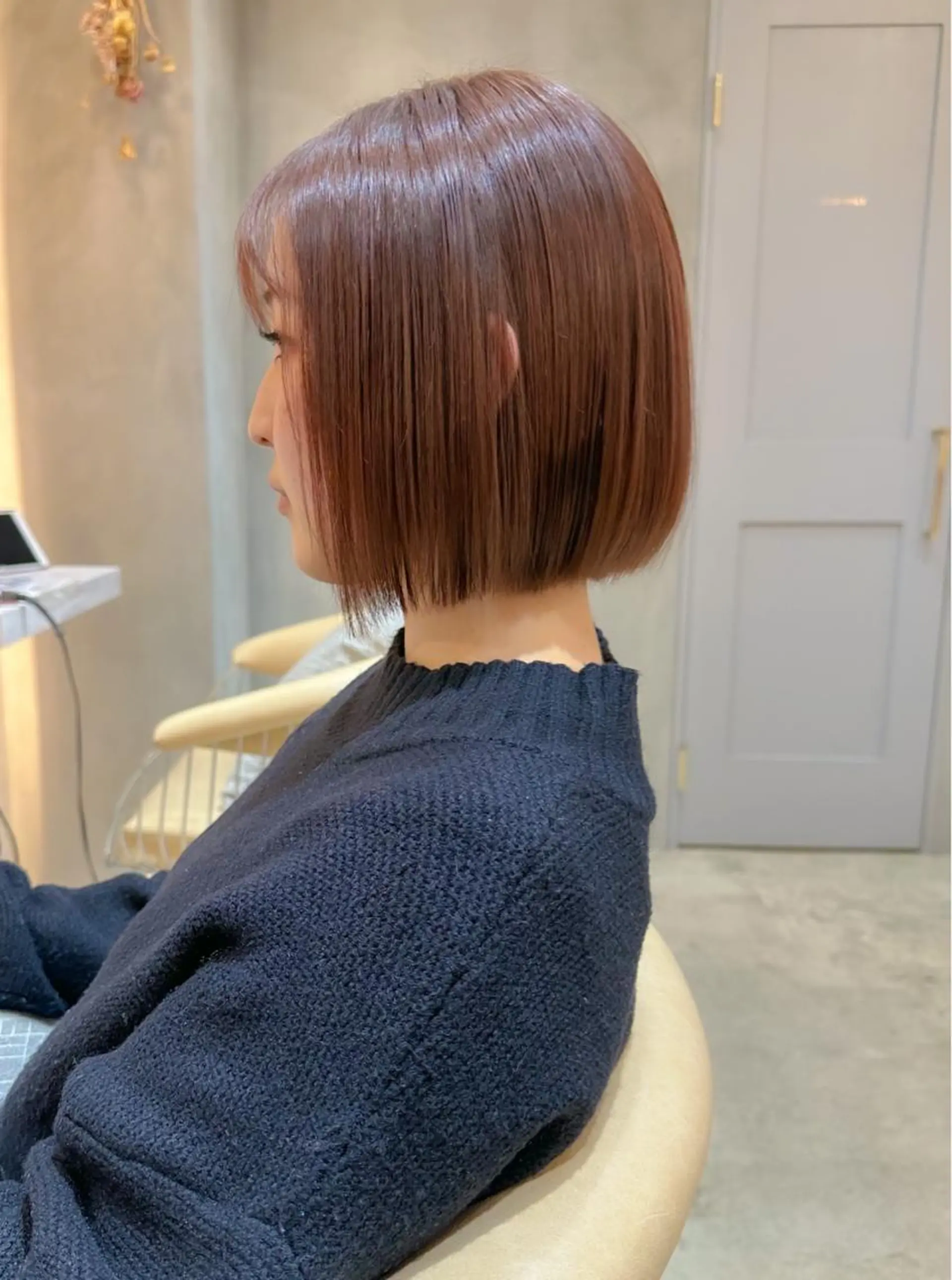 ミディアム カラー カット ヘアカラー トリートメント ボブ/ショート/ 縮毛矯正⚜️工藤昴のヘアスタイル