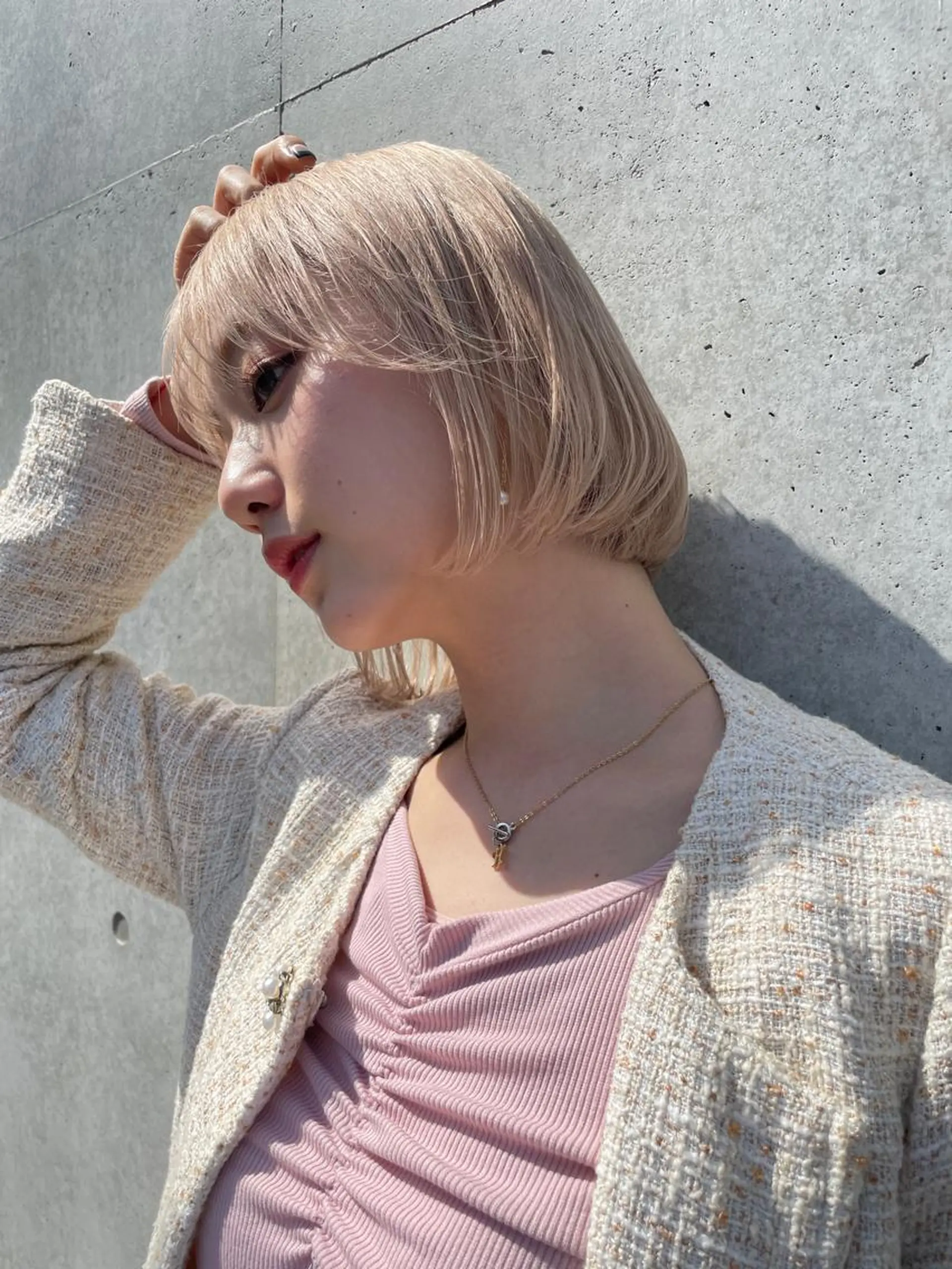 ショート カラー 顔周りカット× 髪質改善【リョウ】のヘアスタイル