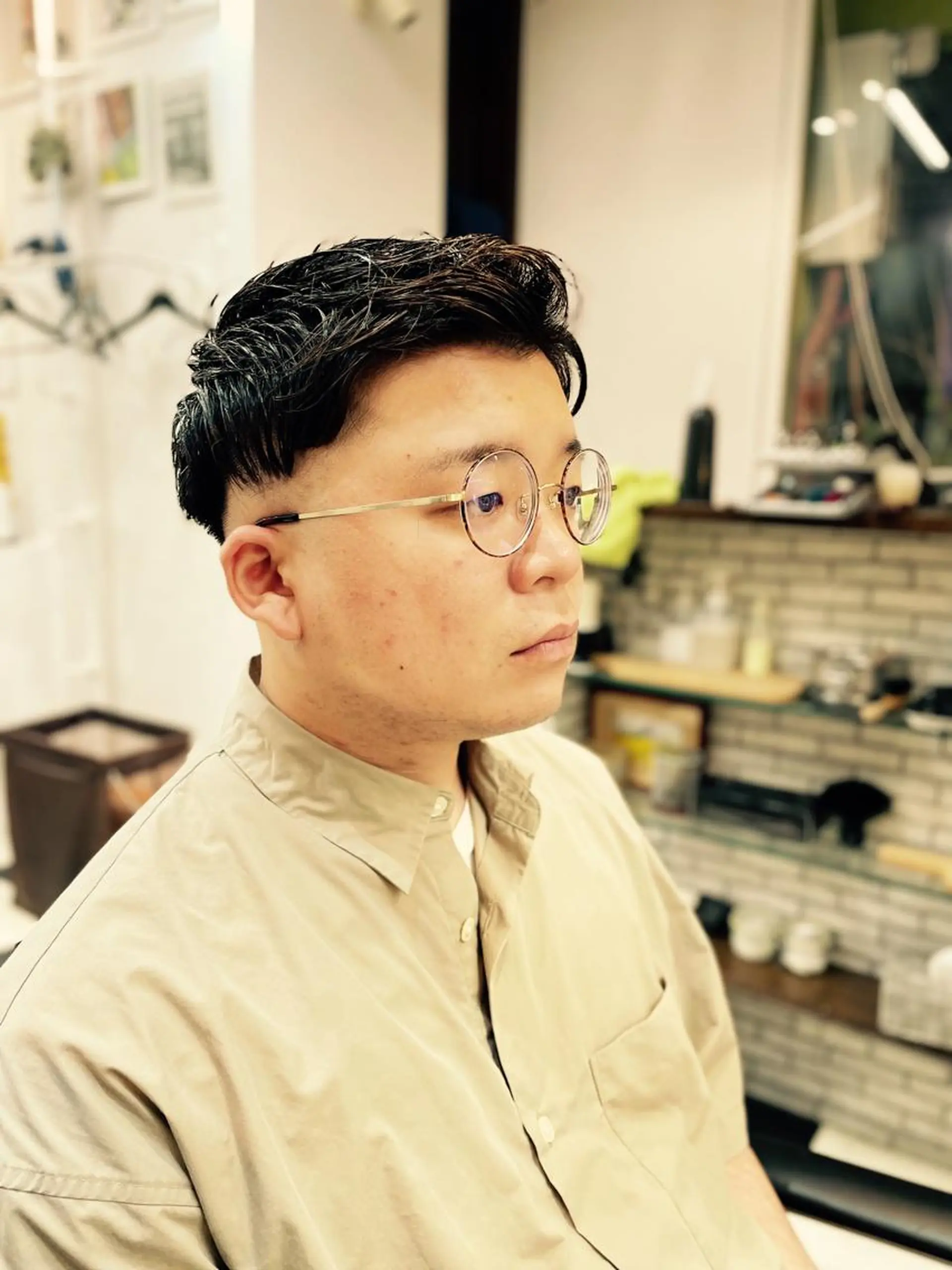 ショート ヘアアレンジ メンズ フェードカット ツーブロック Kamiya's TOKYO 安孫子のヘアスタイル