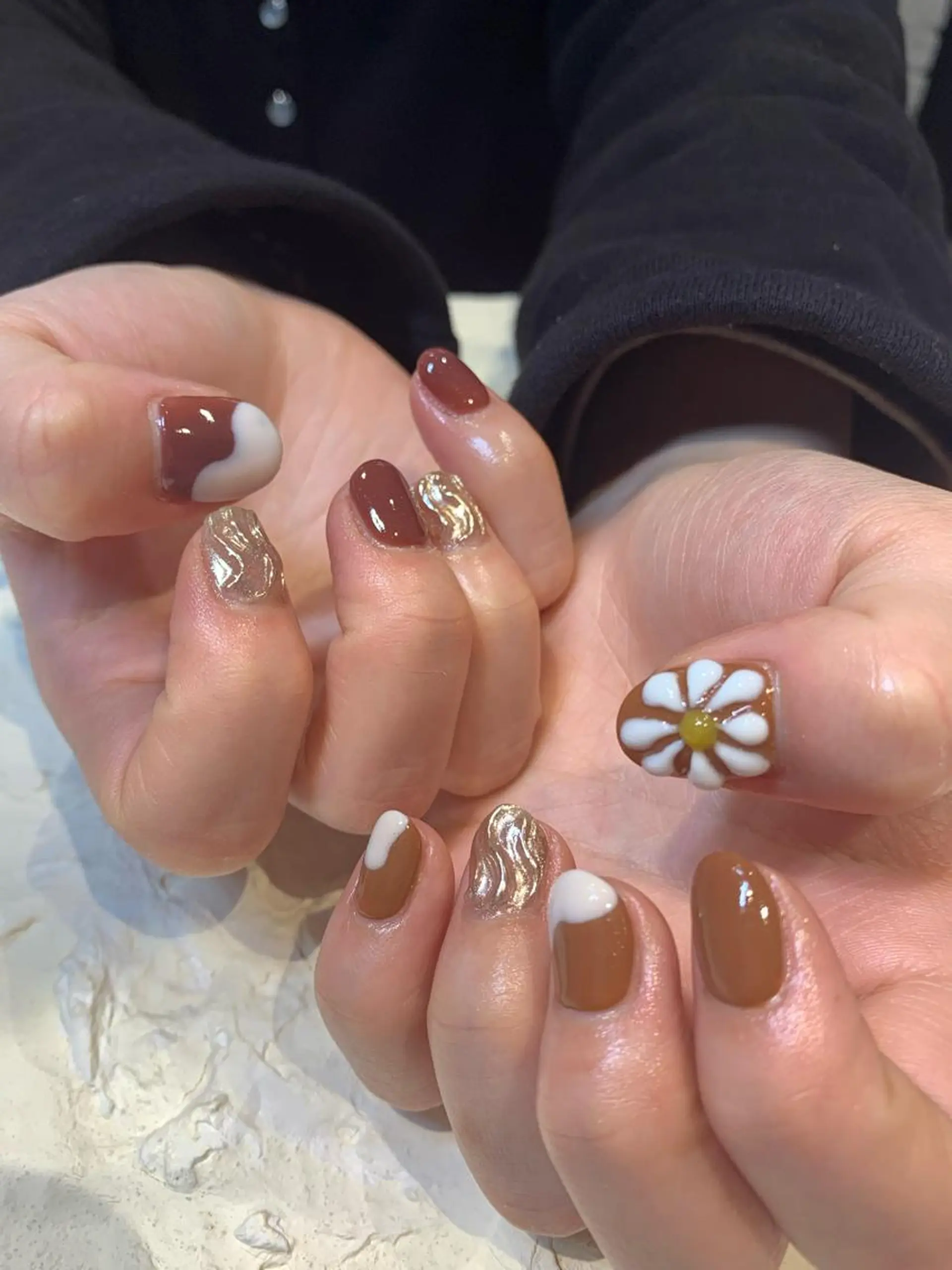 ネイル 持ち込み ぷっくりネイル マキノ ユイのネイルデザイン