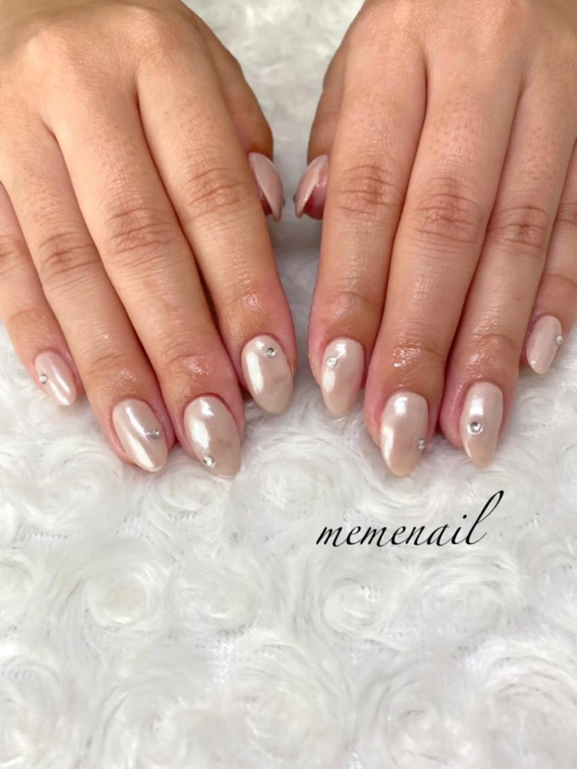 ネイル ミラーネイル ホワイト ハンドネイル Noguchi Megumiのその他イメージ