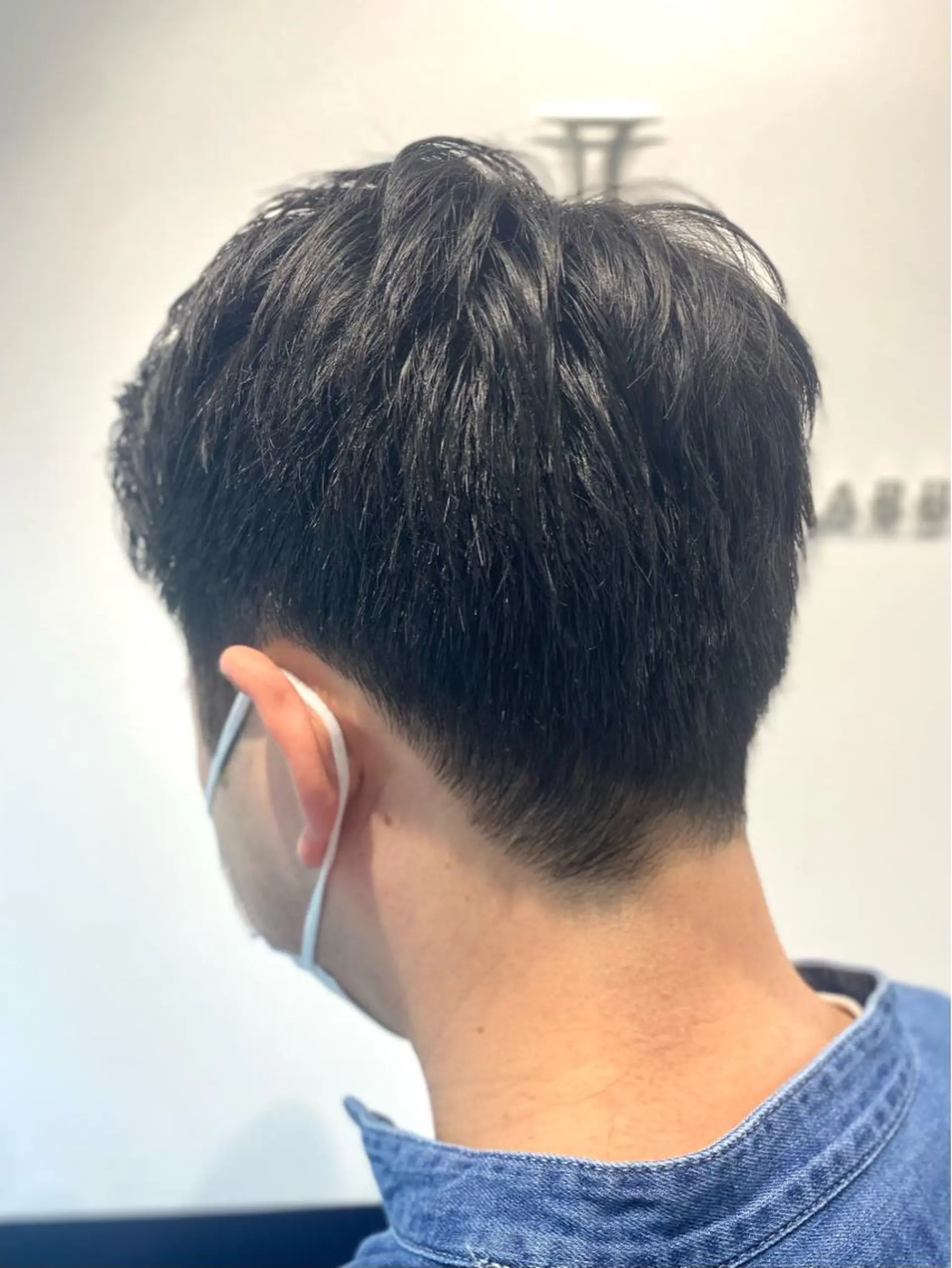 ショート メンズ アップバング フェードカット マンバンヘア モヒカン マッシュ カット HANA ハナのヘアスタイル