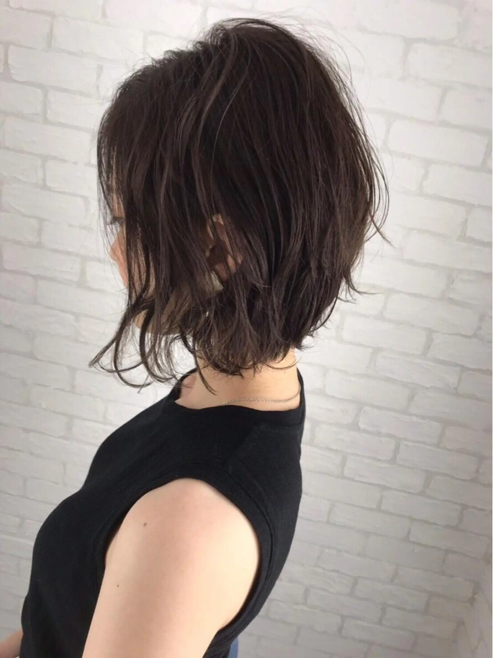 ミディアム パーマ カット パーマ トリートメント 古山 勇太のヘアスタイル