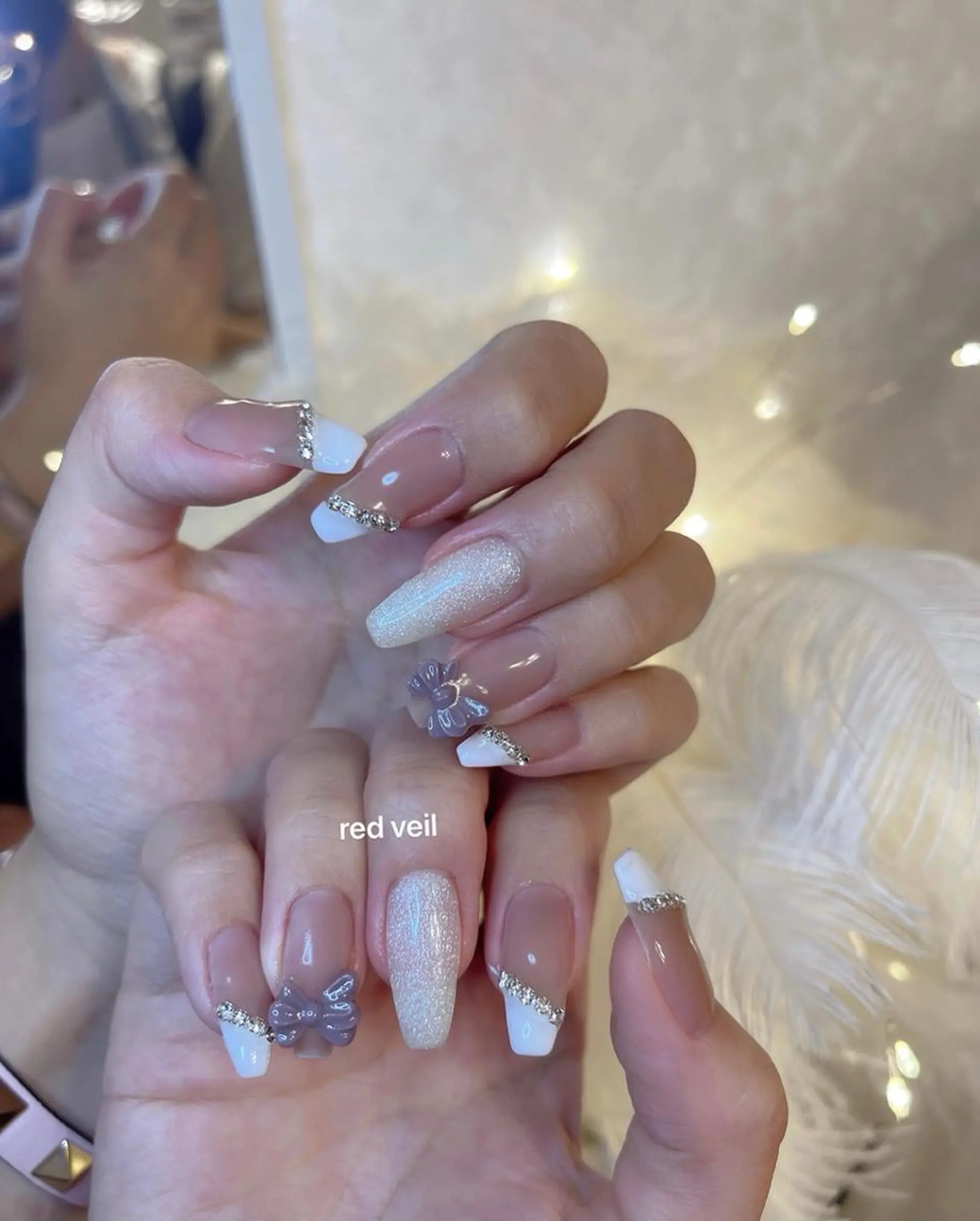 ロング ネイル ハンドネイル 長さ出し専門 nynaのネイルデザイン