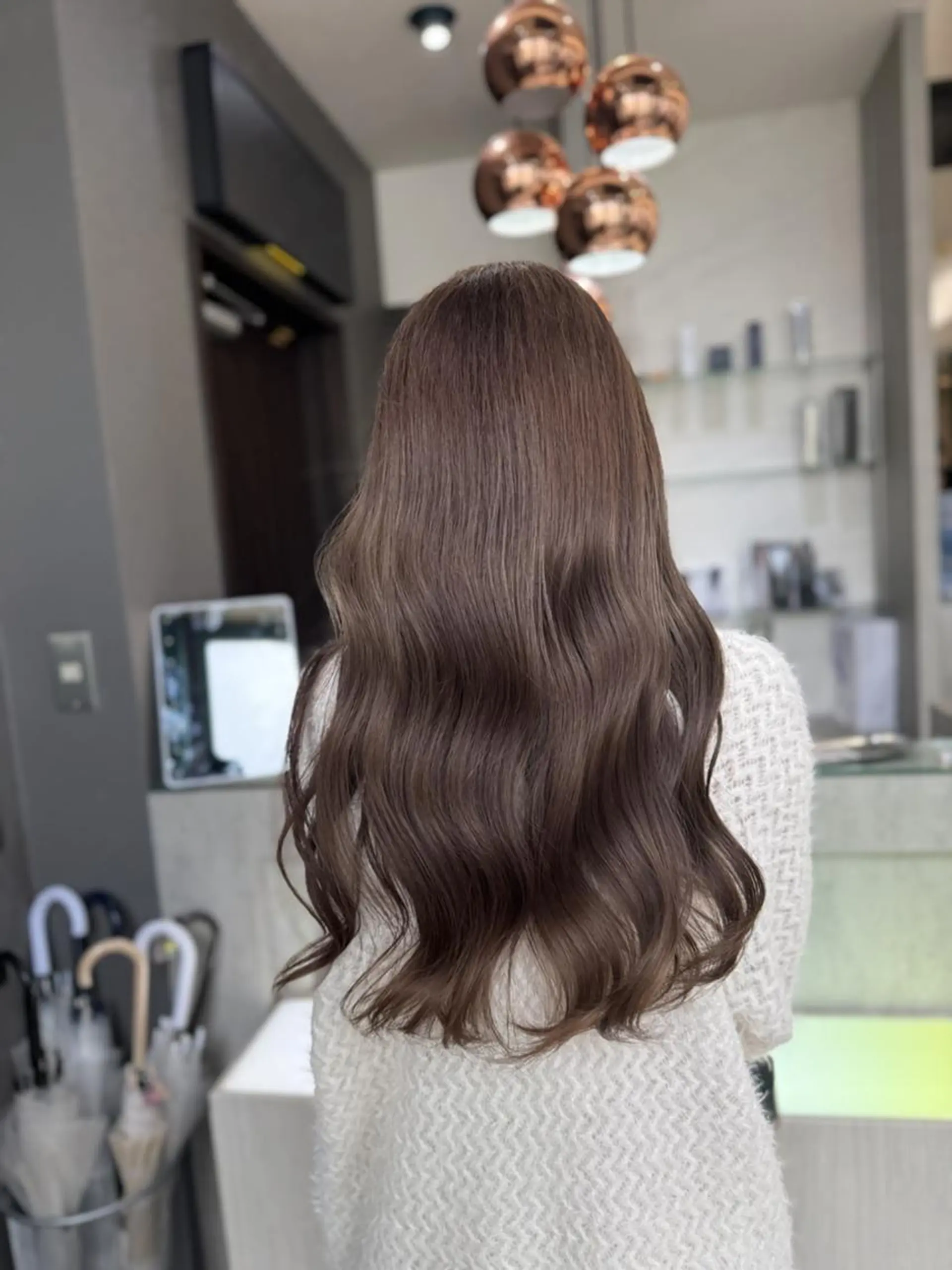 カラー ロング カット ヘアカラー トリートメント 天神大名/ブリーチ 鶴岡和幸/ハイトーンのヘアスタイル