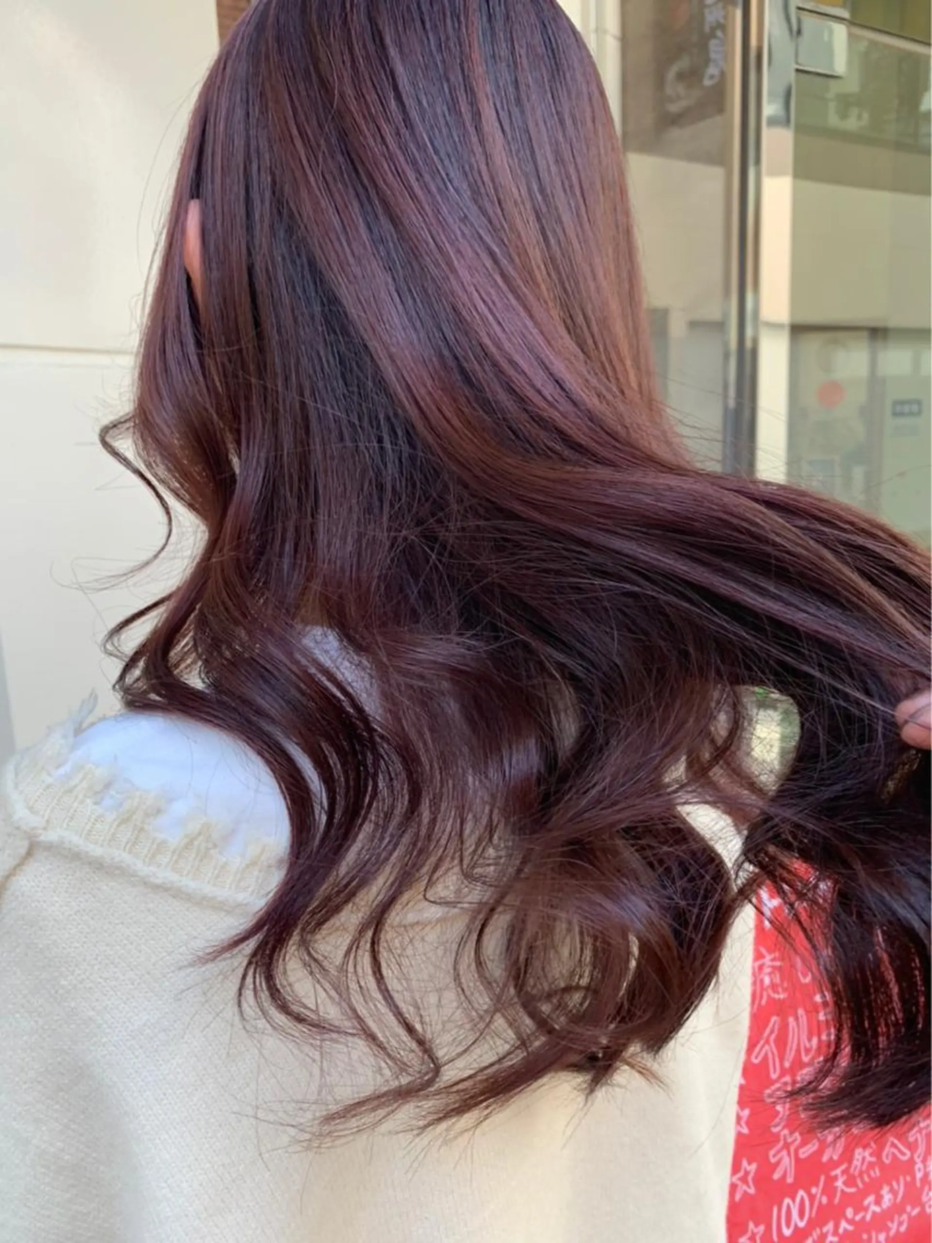ロング カラー ブリーチ ブリーチなしカラー ピンクカラー バイオレットカラー 🫟Blanco🫟 Color&Careのヘアスタイル
