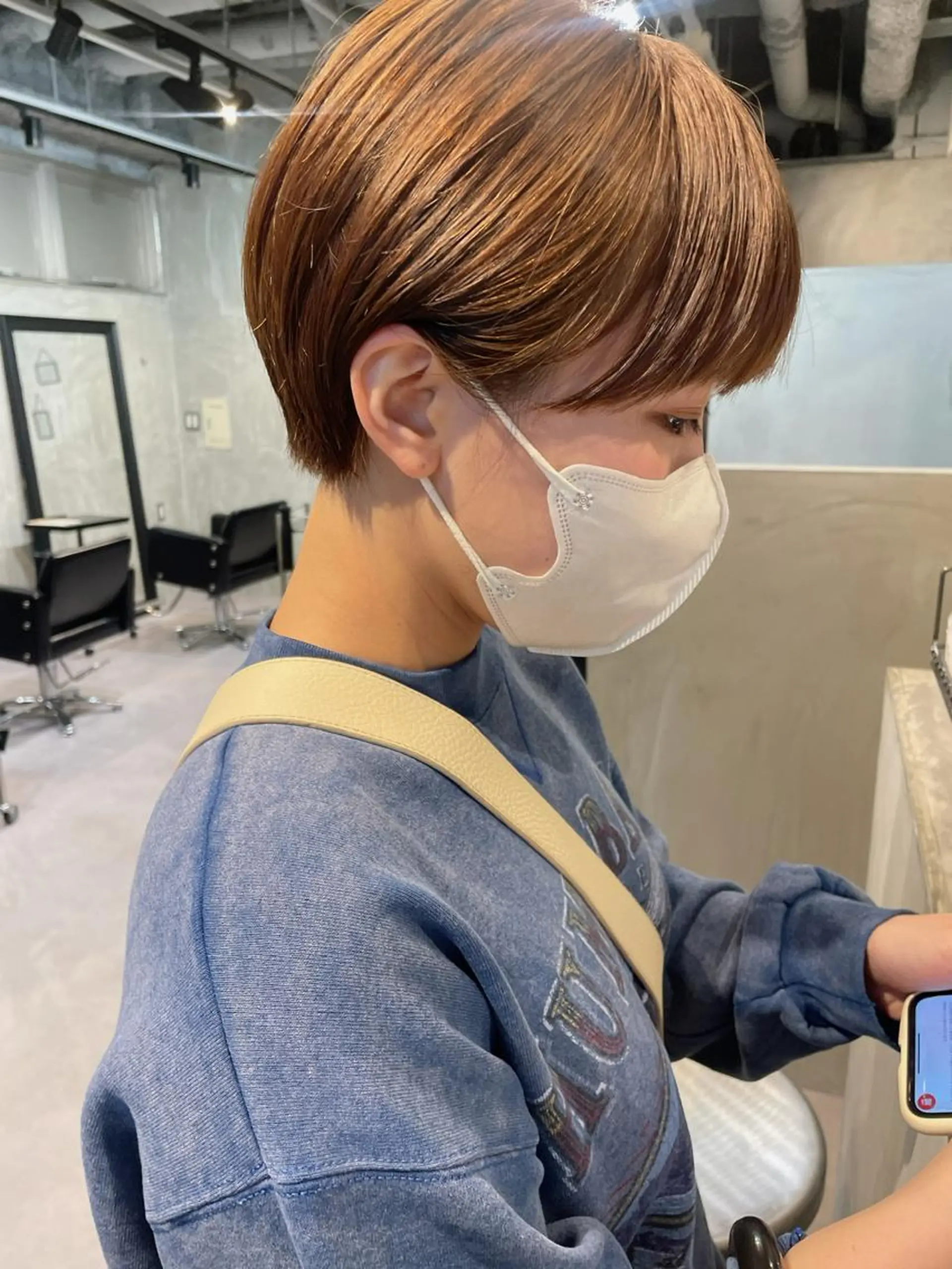 ショート カット ヘアカラー ヤマモト マイのヘアスタイル