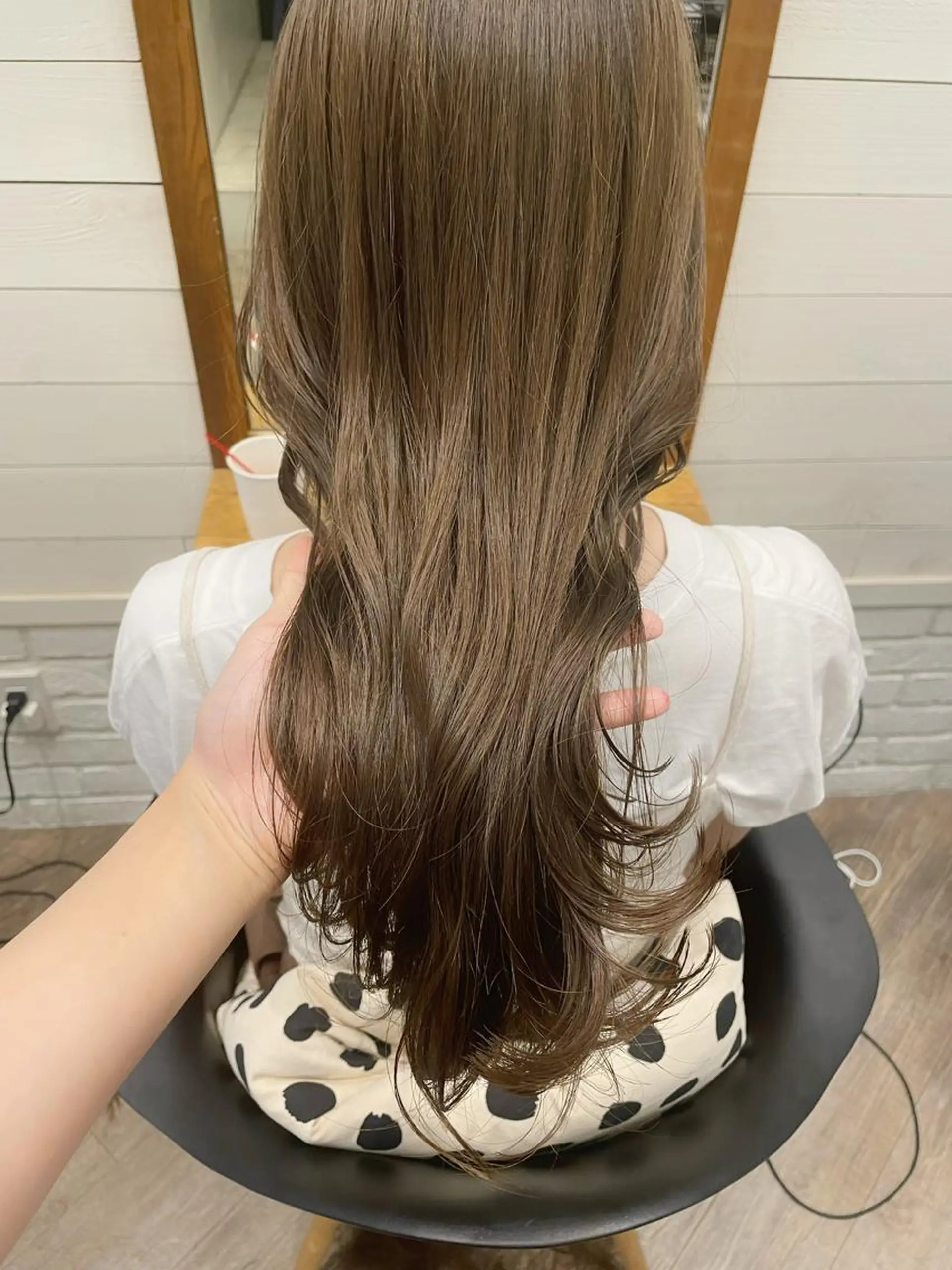 ロング カット ヘアカラー トリートメント ヘッドスパ ヘアセット ✨透明感ケアカラー✨ 長野ゆきなのヘアスタイル