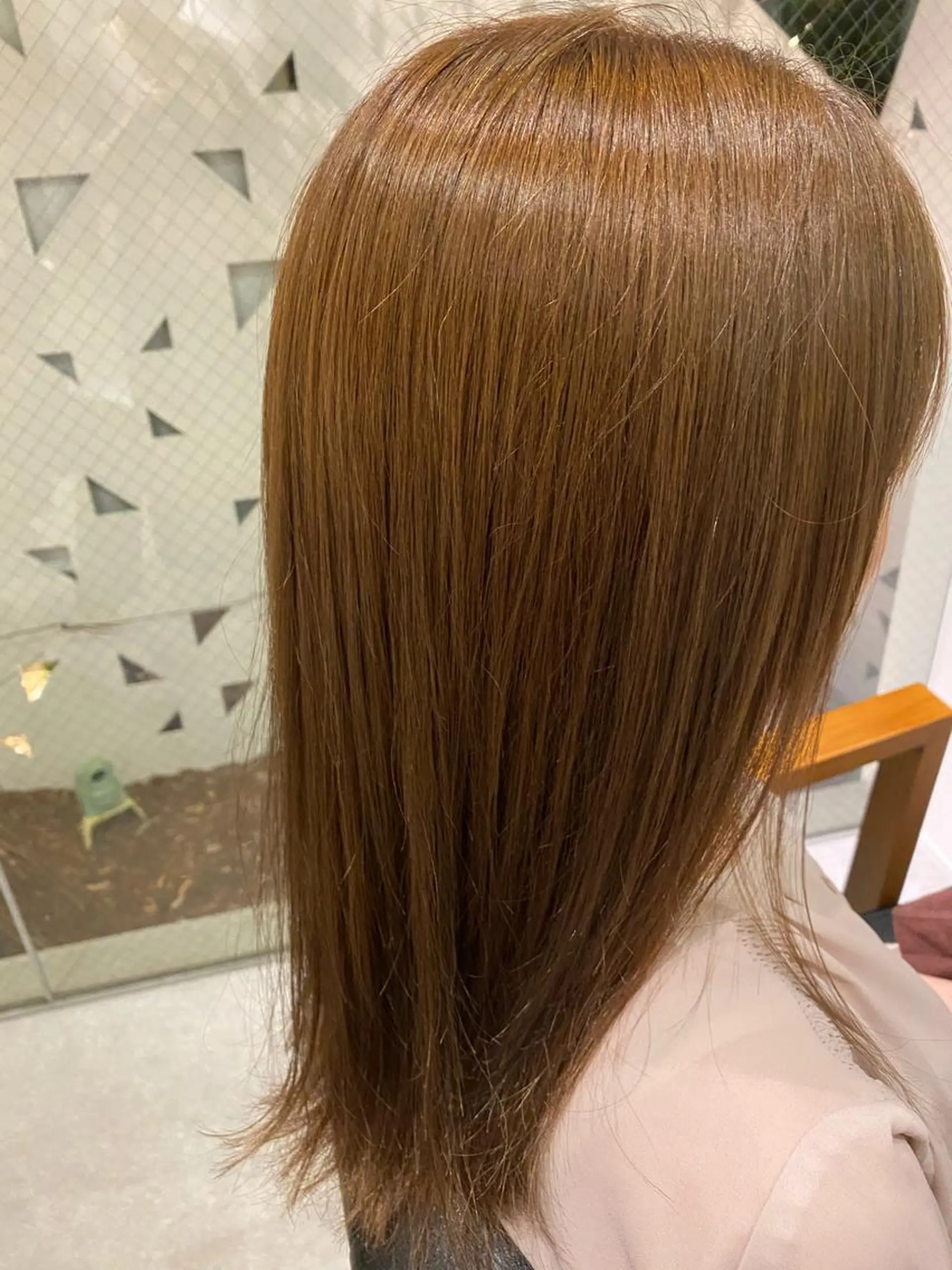 セミロング カラー Rely 美空のヘアスタイル