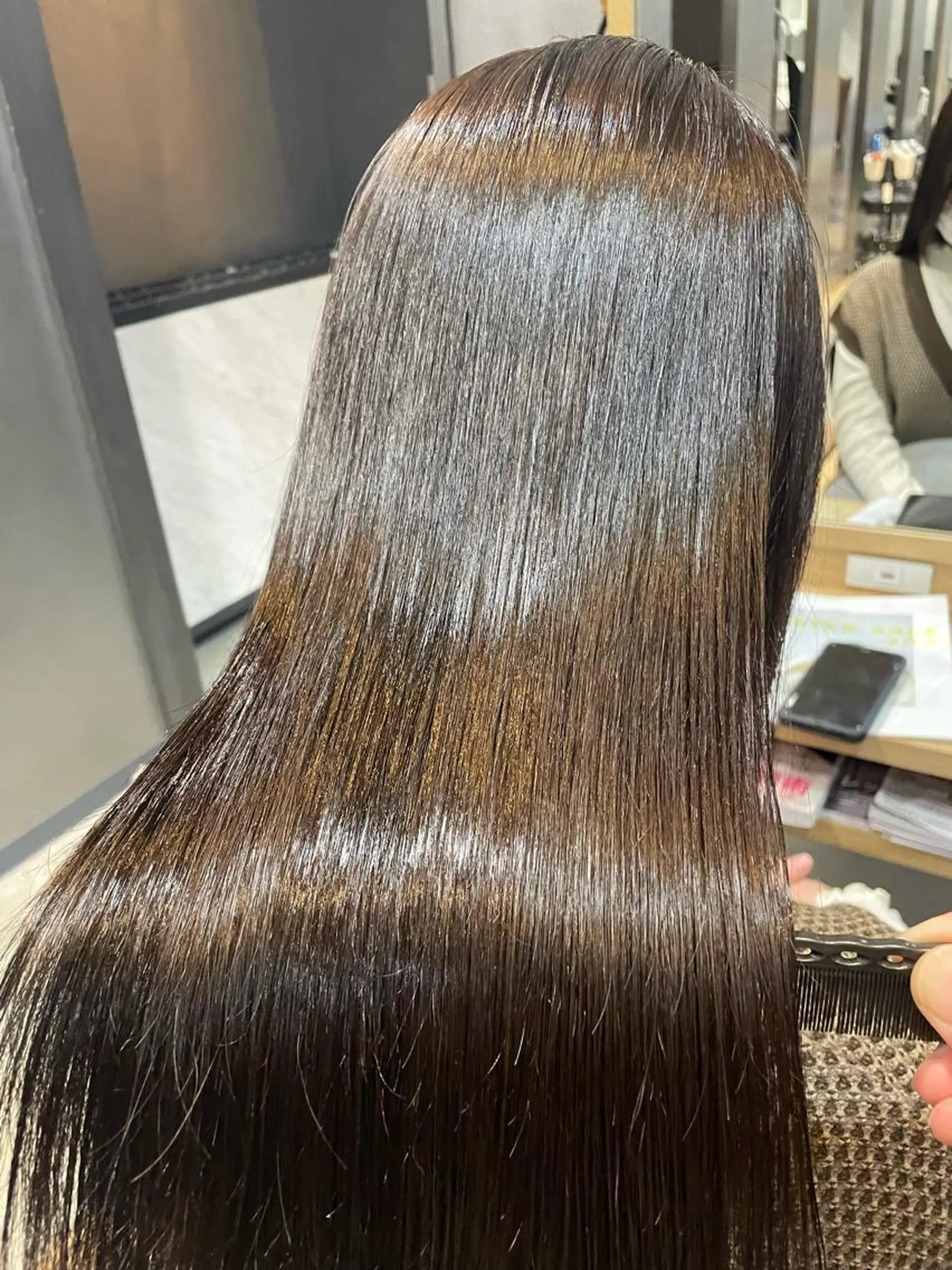 ロング カット 縮毛矯正 上村 颯のヘアスタイル