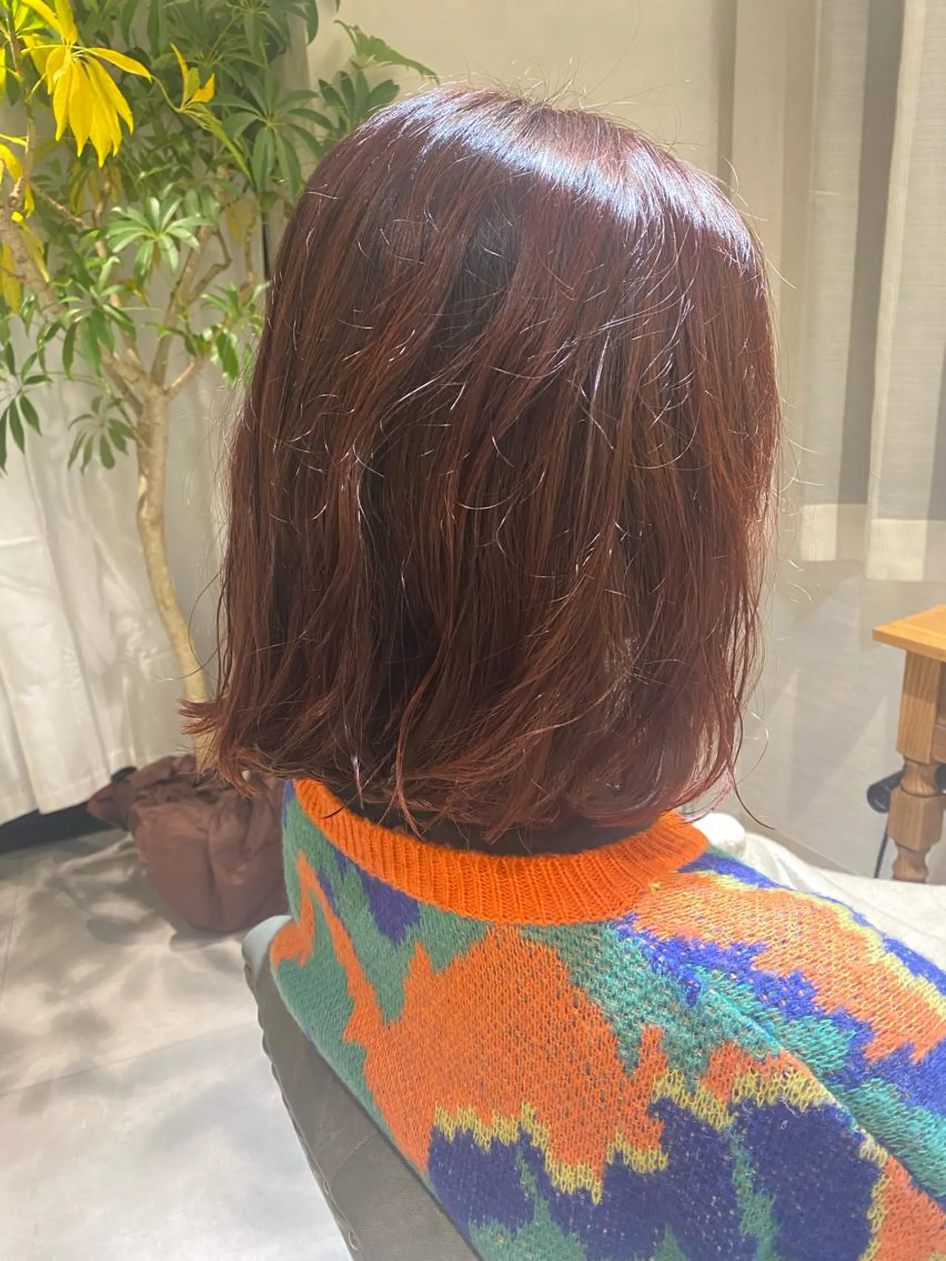 ミディアム 中川 花織のヘアスタイル