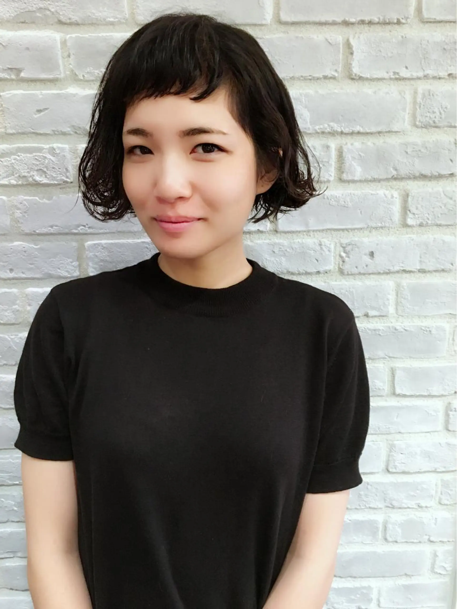 ショート ミディアム カラー パーマ ヘアアレンジ 黒髪 rico_by ヘアとアイブロウの眉毛・アイブロウイメージ