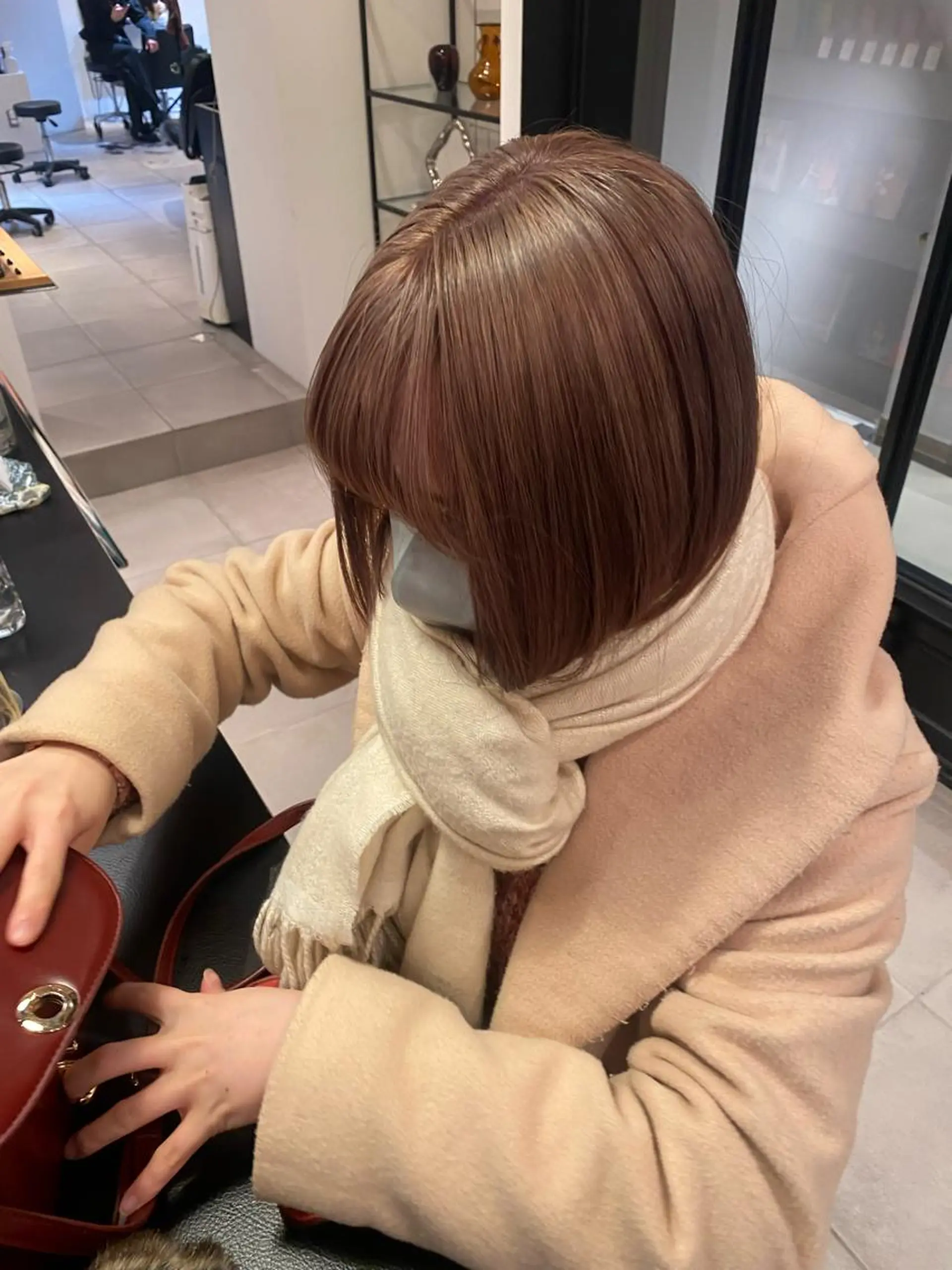 ショート カラー トリートメント riria/ボブ /透明感カラー🎀のヘアスタイル