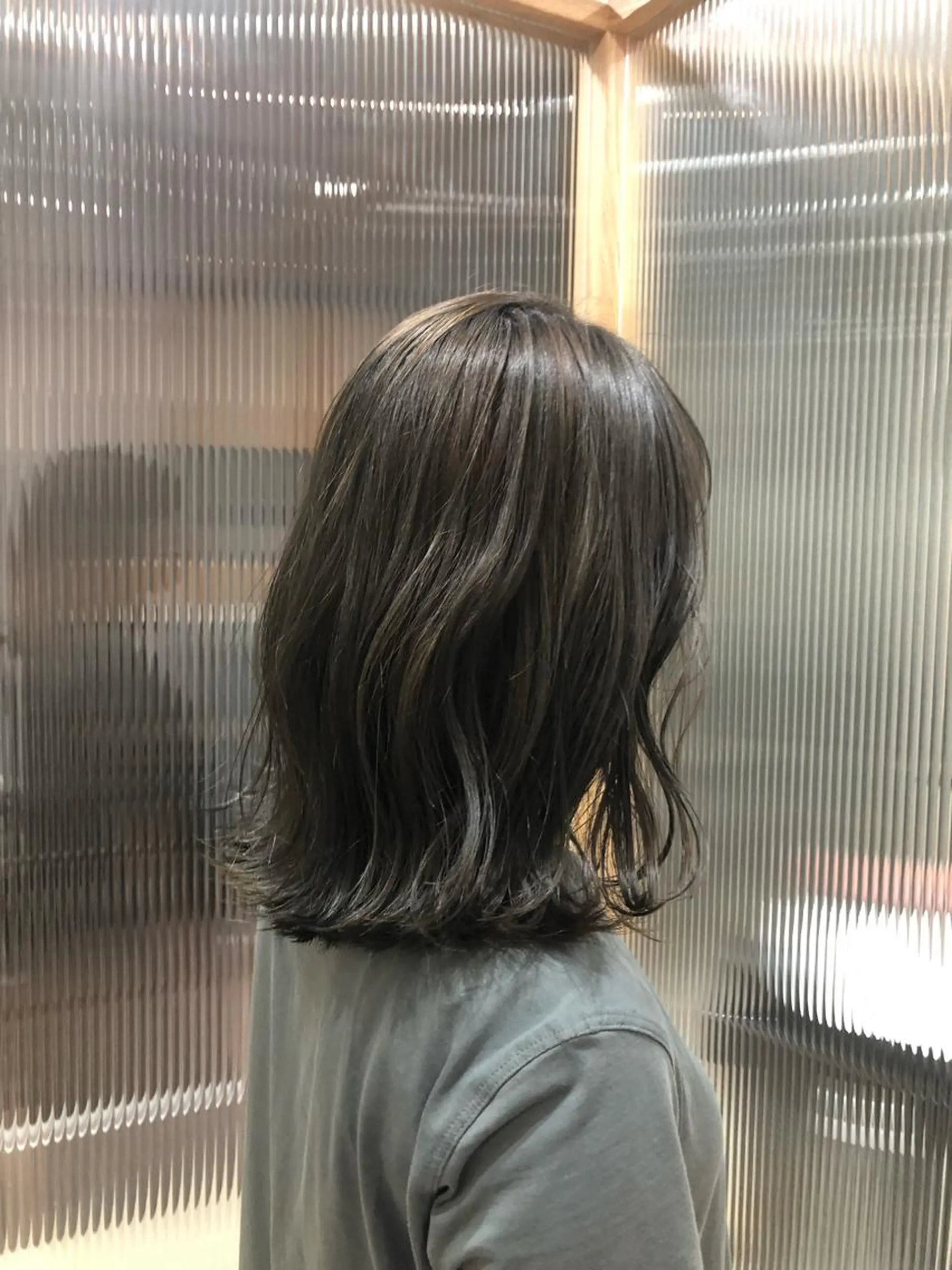 ミディアム カラー ベージュカラー グレージュ カット ヘアカラー トリートメント ✨🌿大人可愛い愛さ れhair🌿✨松本のヘアスタイル