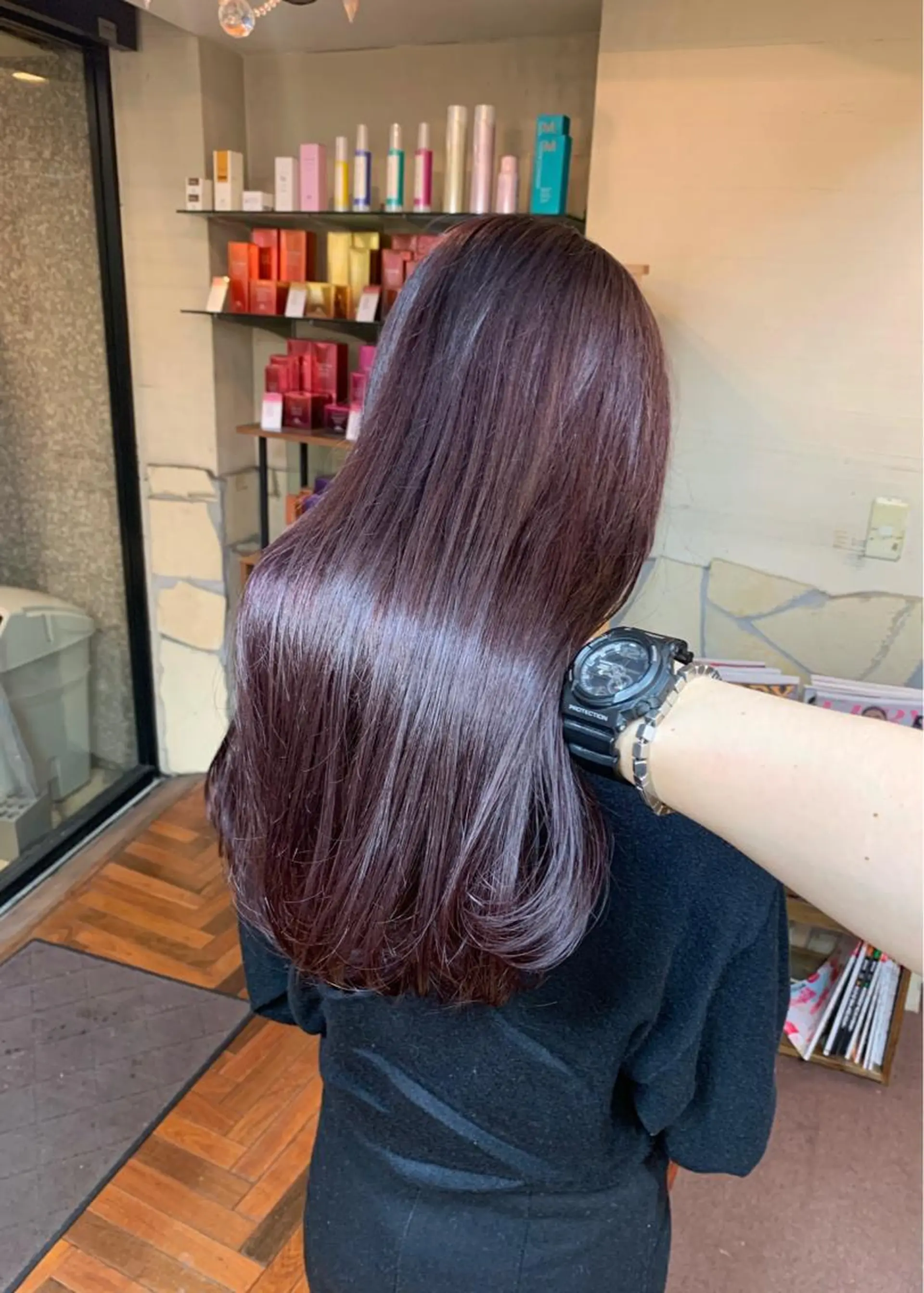 セミロング カラー ベージュカラー ラベンダーカラー ラベンダーベージュ ヘアカラー トリートメント 矢野 晃平のヘアスタイル