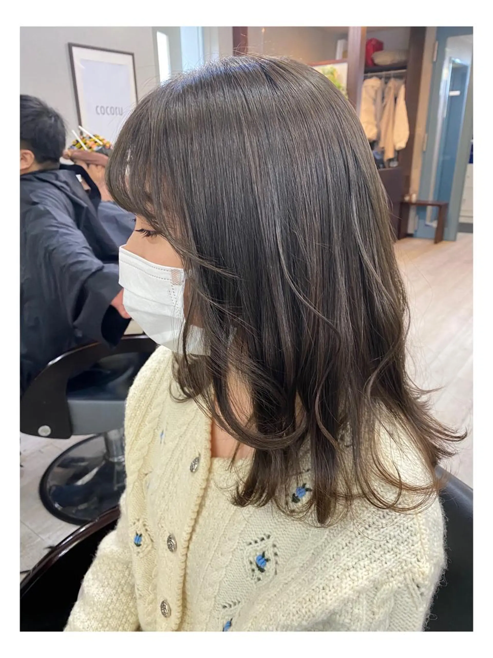 セミロング カラー グレージュ ヘアカラー トリートメント cocoru所属・＊横浜駅＊ 金子 誠也のヘアスタイル