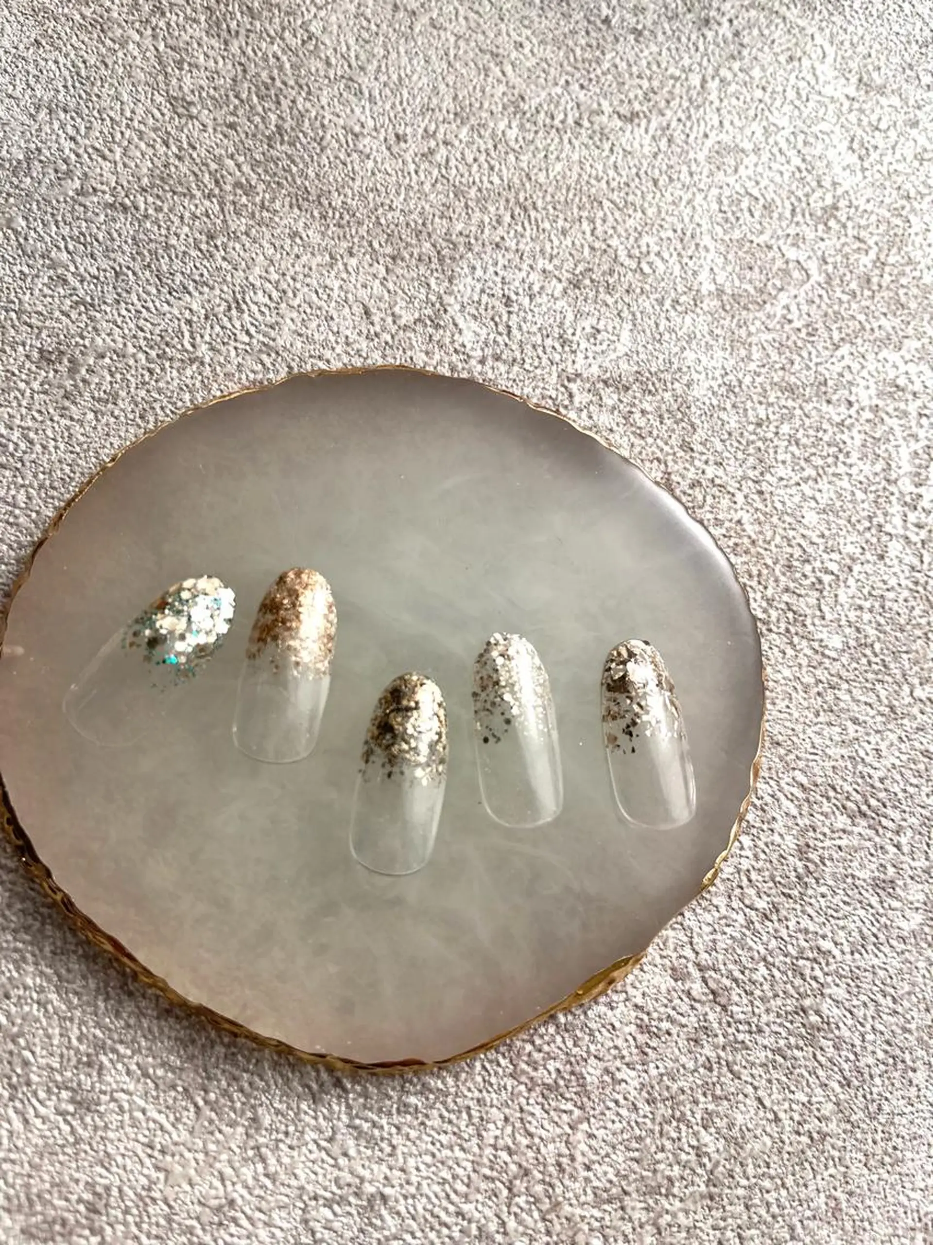 ネイル ラメ(グリッター) ЯH.nail JURIのネイルデザイン