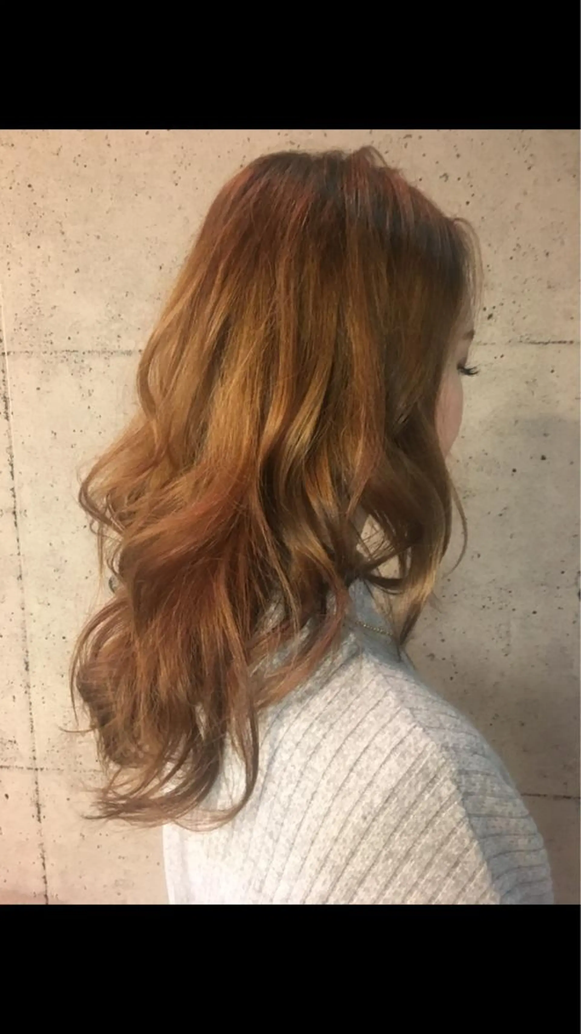 ミディアム カット ヘアカラー 五郎川 七海のヘアスタイル