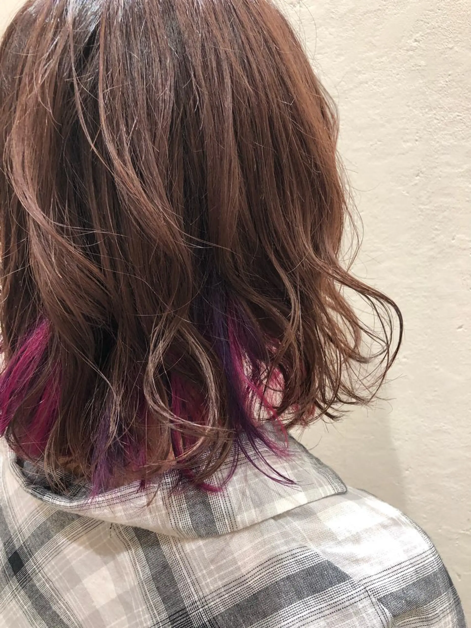 ミディアム カラー 樋渡 侑希のヘアスタイル