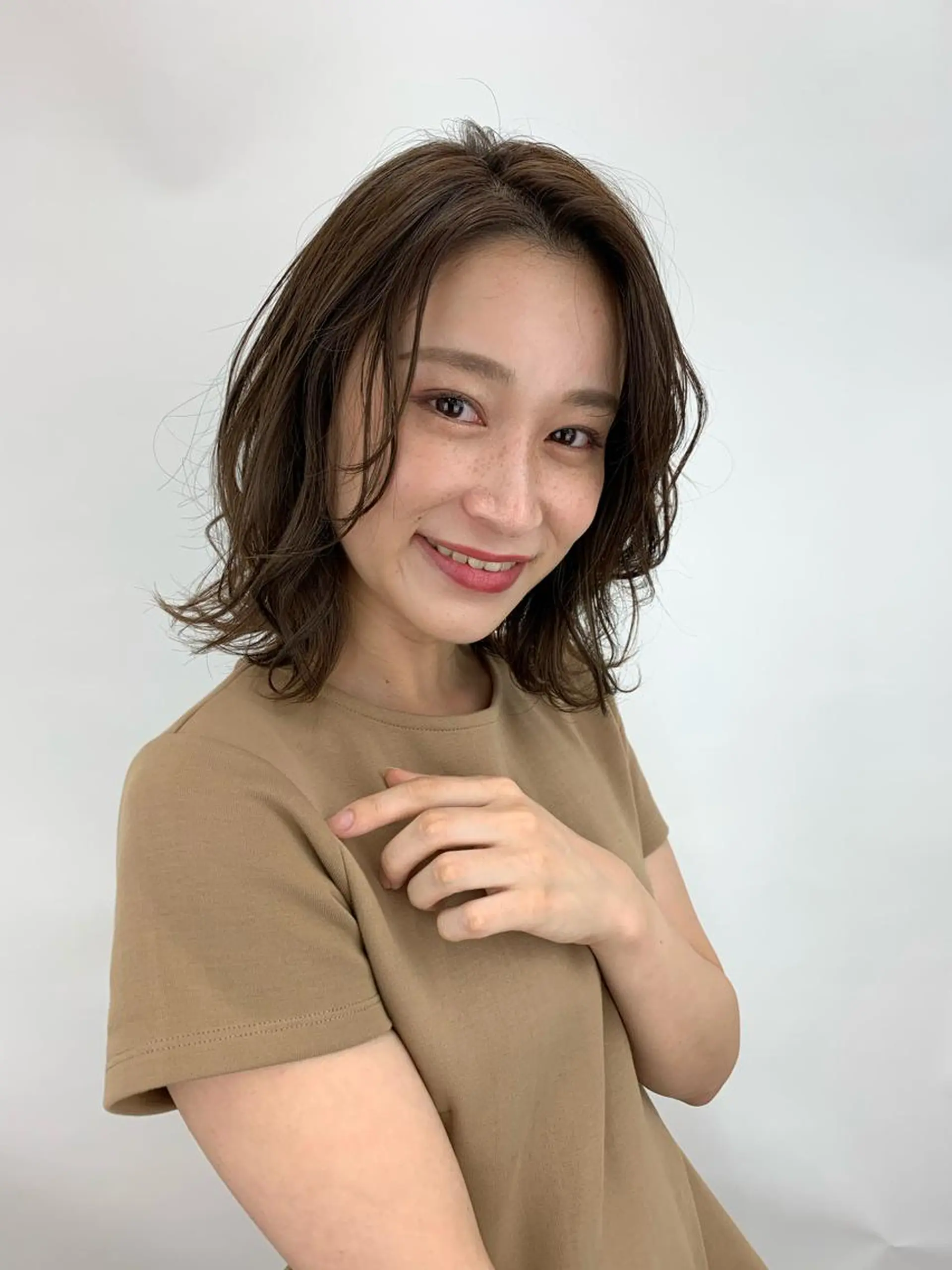 ミディアム 奈良 優輝のヘアスタイル