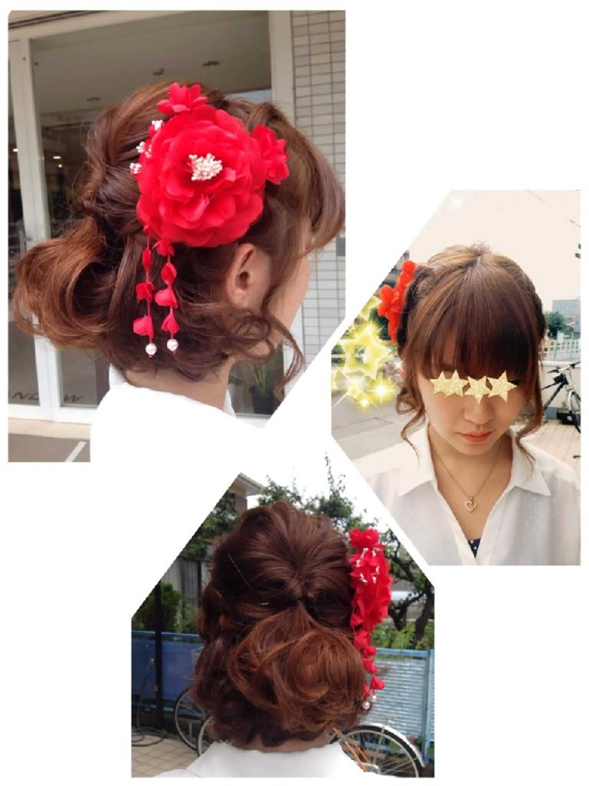 ヘアアレンジ 浴衣 安藤 理香のヘアスタイル