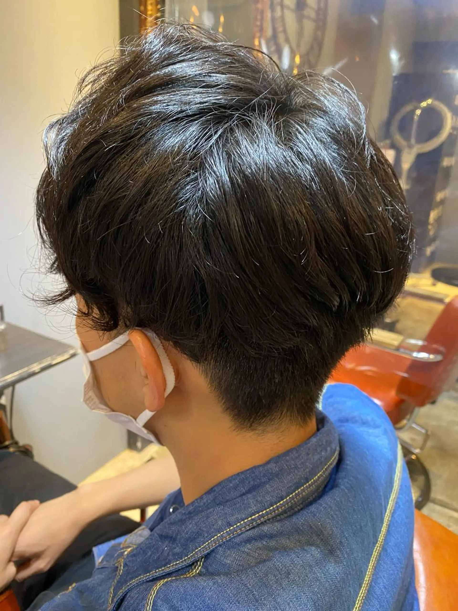 ショート パーマ メンズ カット パーマ shell 吉祥寺 加藤慎二のヘアスタイル