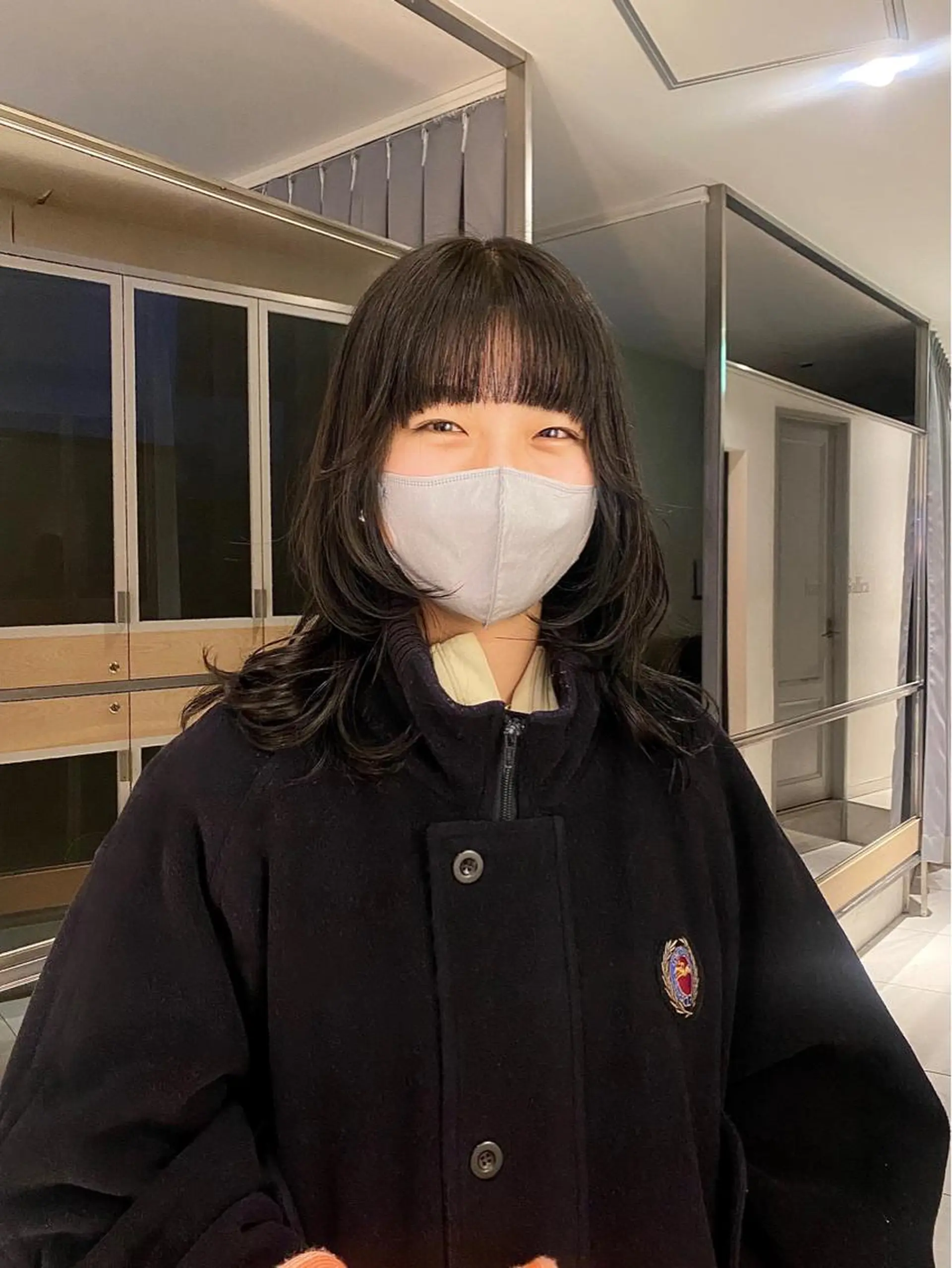 セミロング カラー パーマ 艶髪/ダークトーン 🩶丸山日向のヘアスタイル