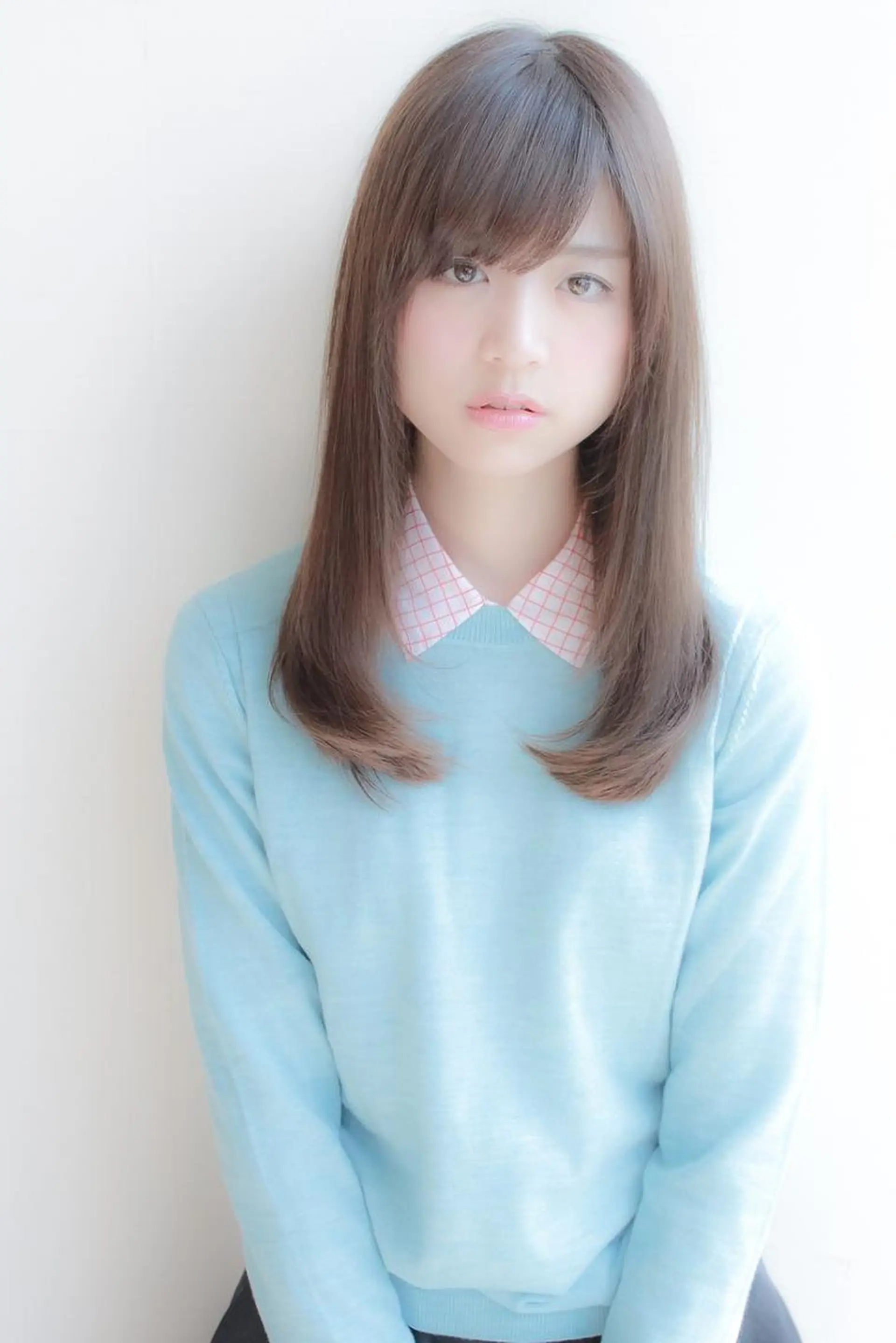 ロング まつお かずねのヘアスタイル