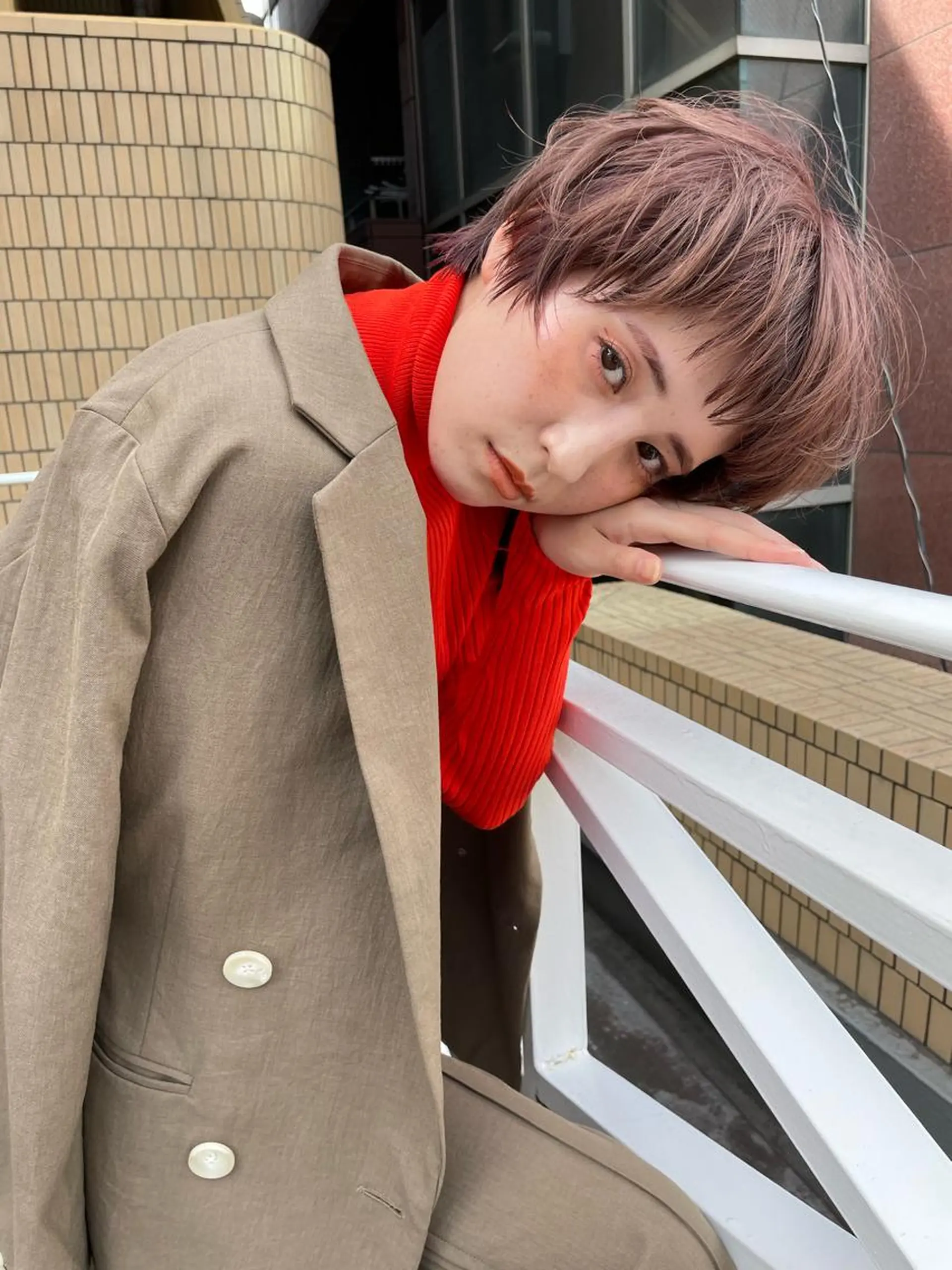 ショート カラー カット ヘアカラー トリートメント ショート/ボブ/ 心斎橋/宮脇美奈のヘアスタイル